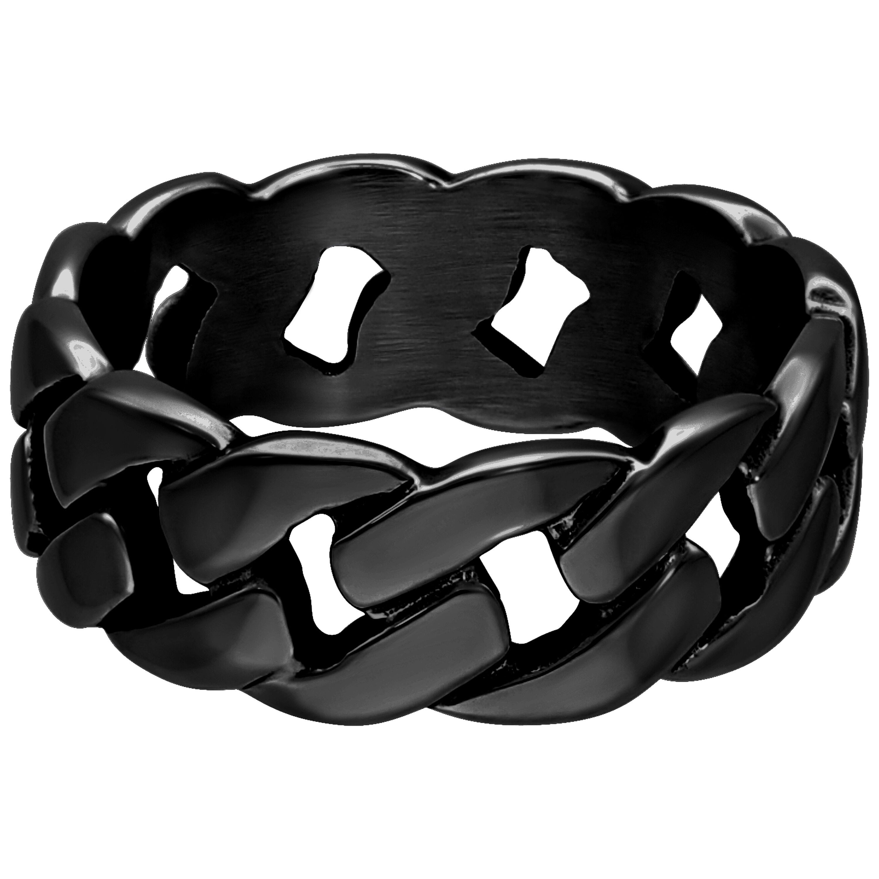 Fingerring Chunky Ring - Schwarz, 21,0 mm