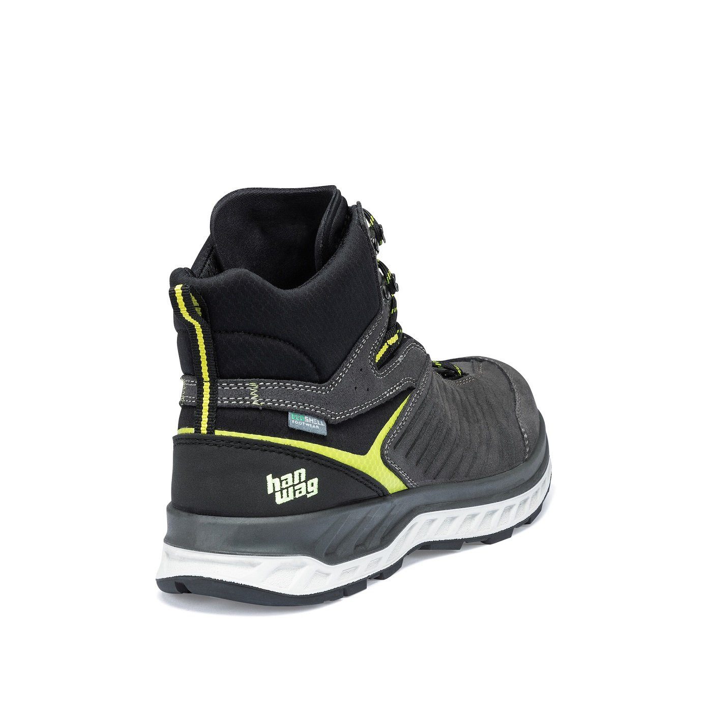 Hanwag Blueridge ES (Veloursleder, wasserdicht) asphaltgrau/gelb Herren Wan günstig online kaufen