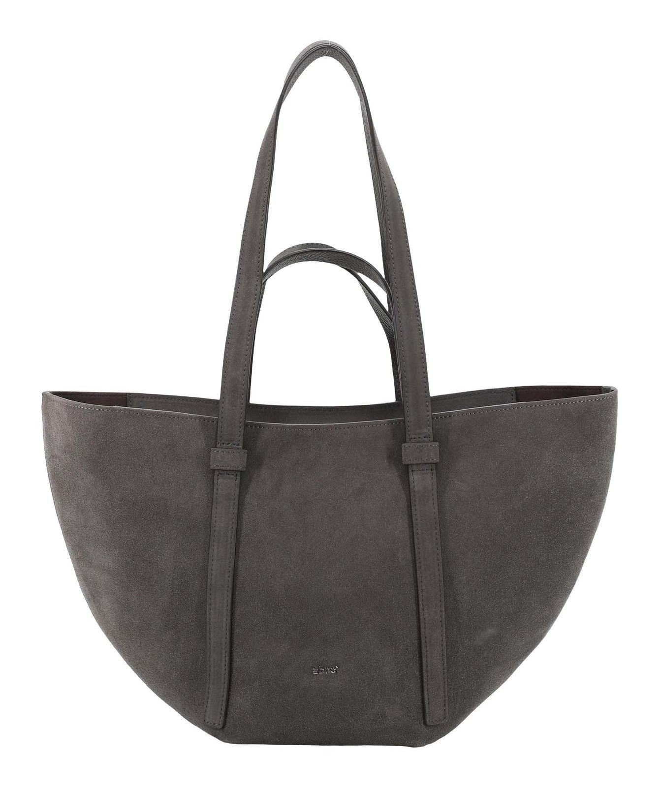 Abro Schultertasche Shopper COSMO (Set, 2-tlg), aus echtem Leder