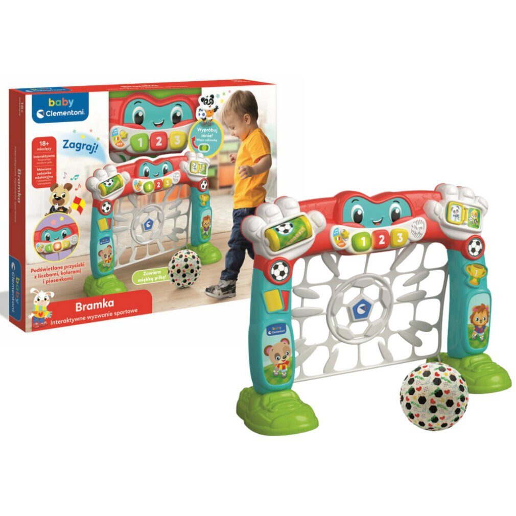 Clementoni® Lernspielzeug Interaktives Fußballtor Polnische Sprache 50926