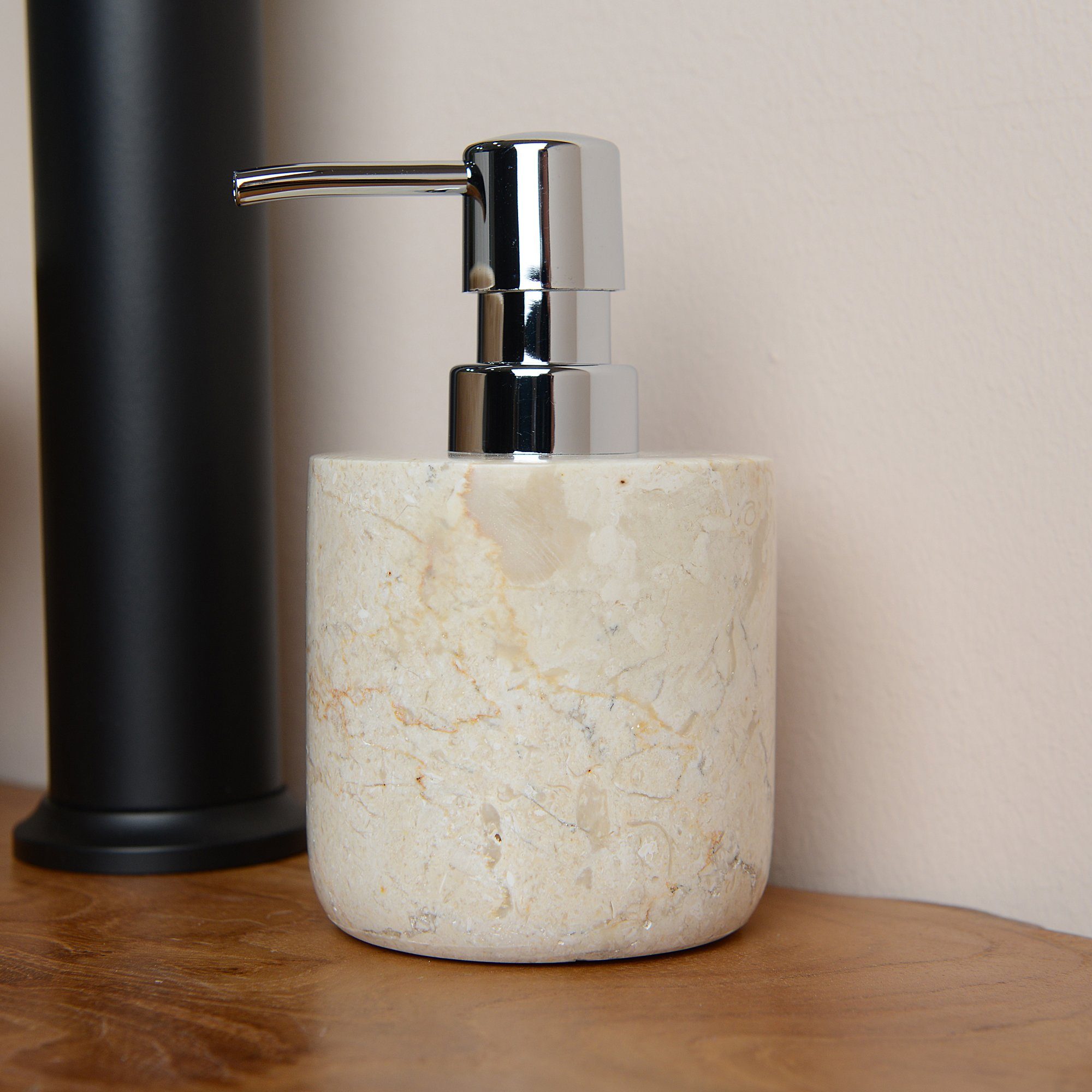 wohnfreuden Seifenspender Marmor Seifenspender Lasa creme, 30836 günstig online kaufen