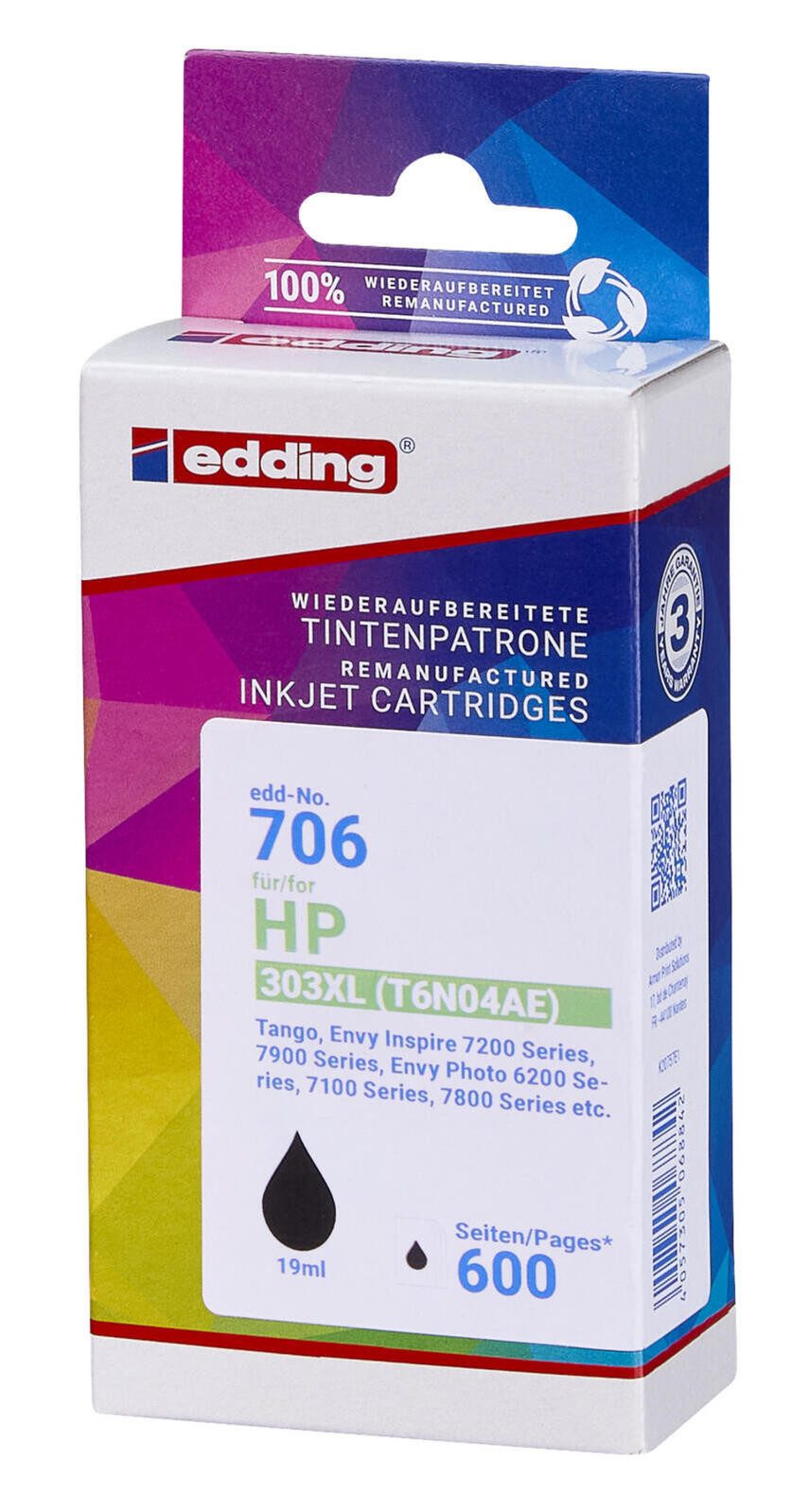 edding Edding Tinte ers.HP Nr.303XL Tintenpatrone