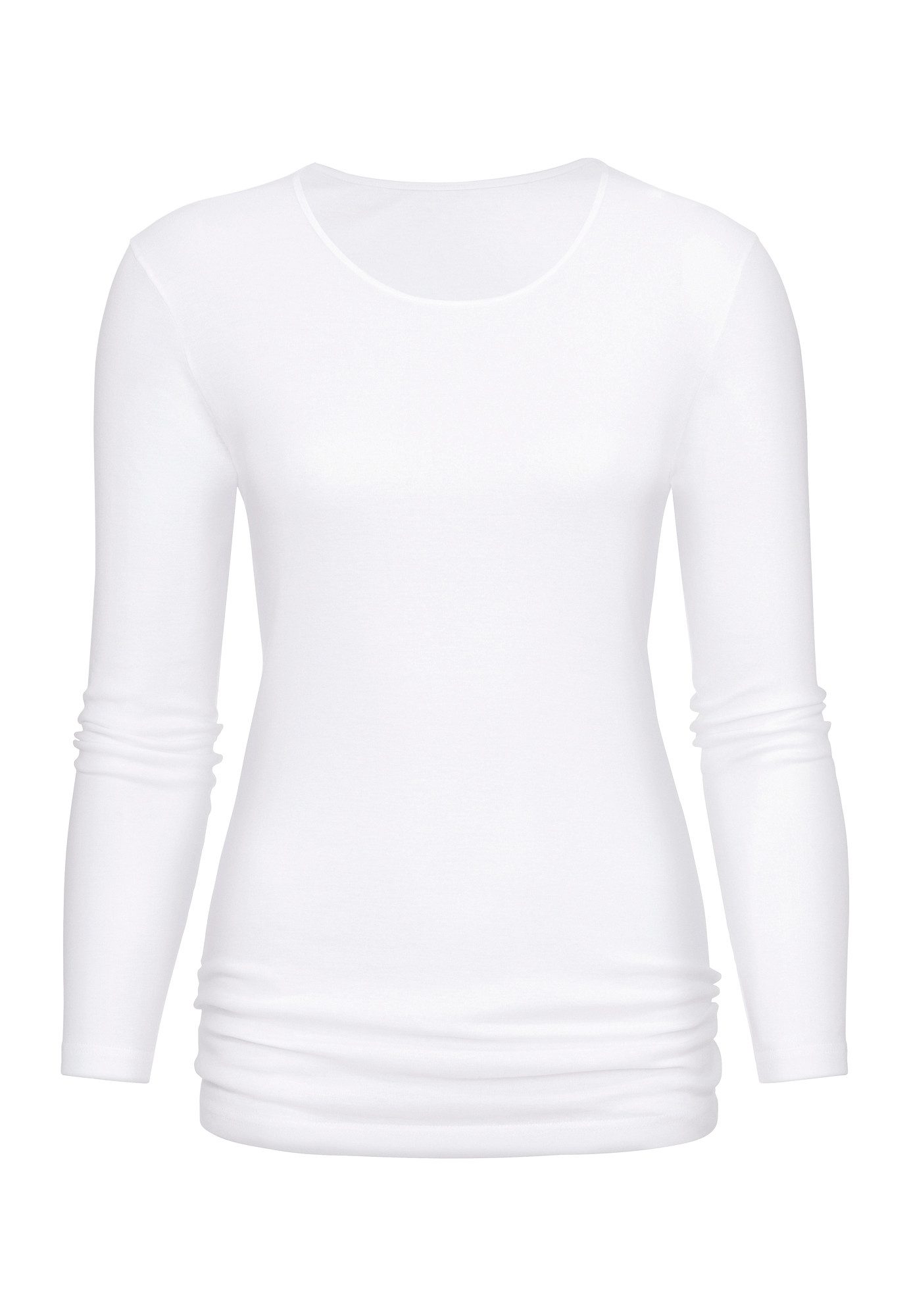 Mey Langarmshirt Noblesse Ohne auftragende Seitennähte