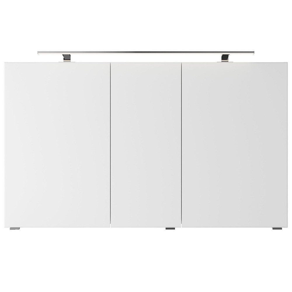 Lomadox Spiegelschrank VILLATORO-66 weiß Glanz 120/70,3/14,5 cm