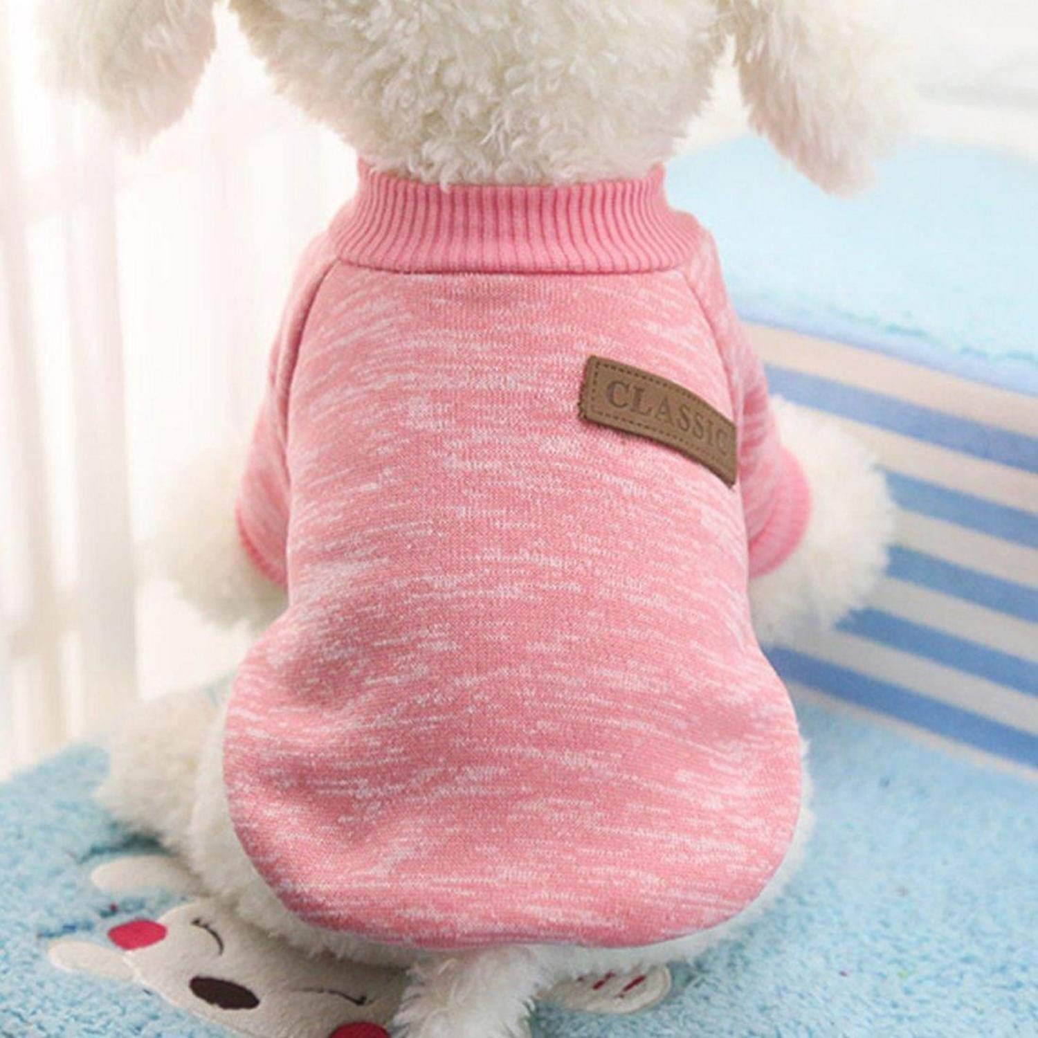 LuxusKollektion Hundepullover Hundepullover Fleece Rosa Grau XS-XXL