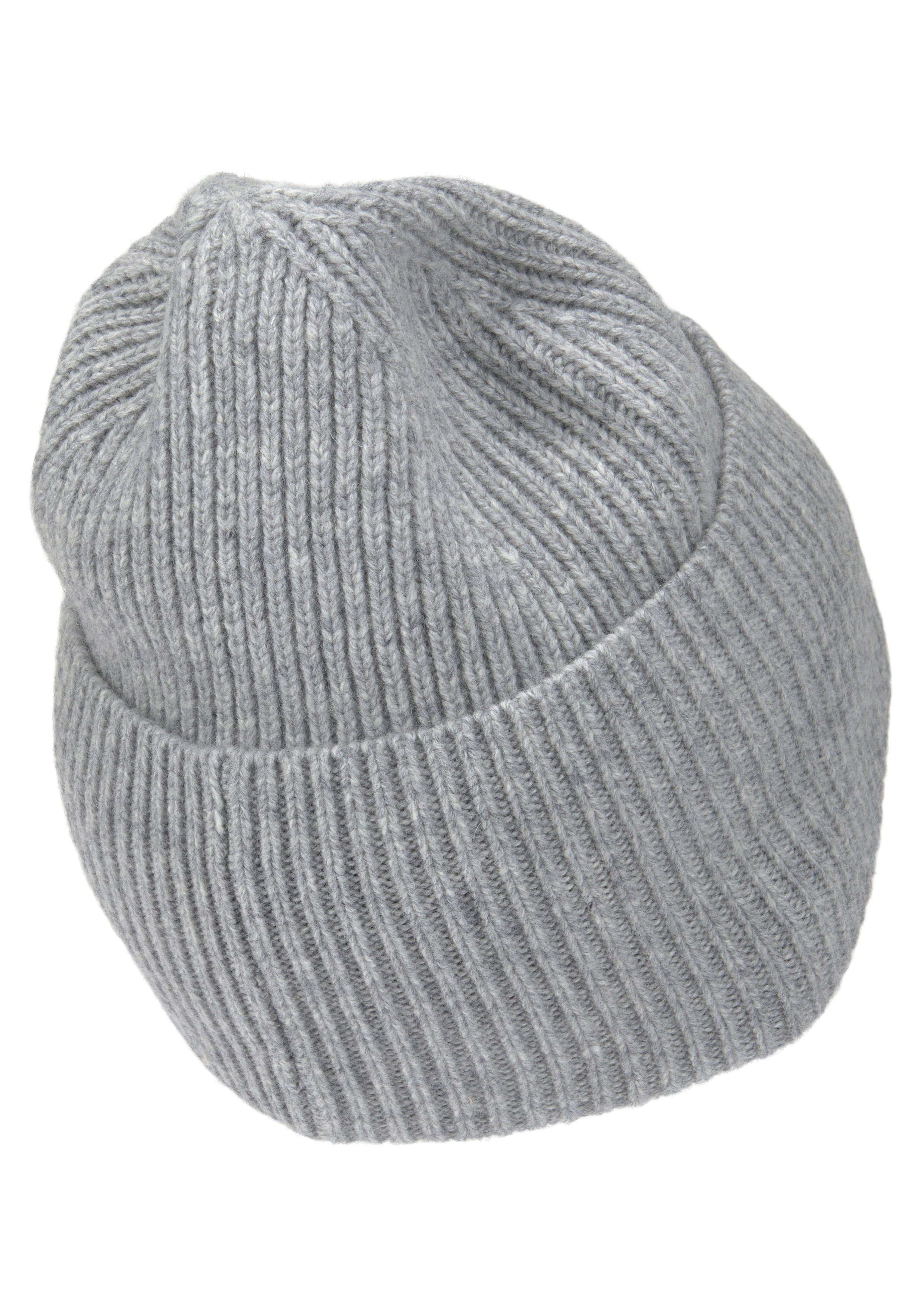 HUGO Beanie Saffa hat 10253885 0 grau HUGO mit rotem Logo