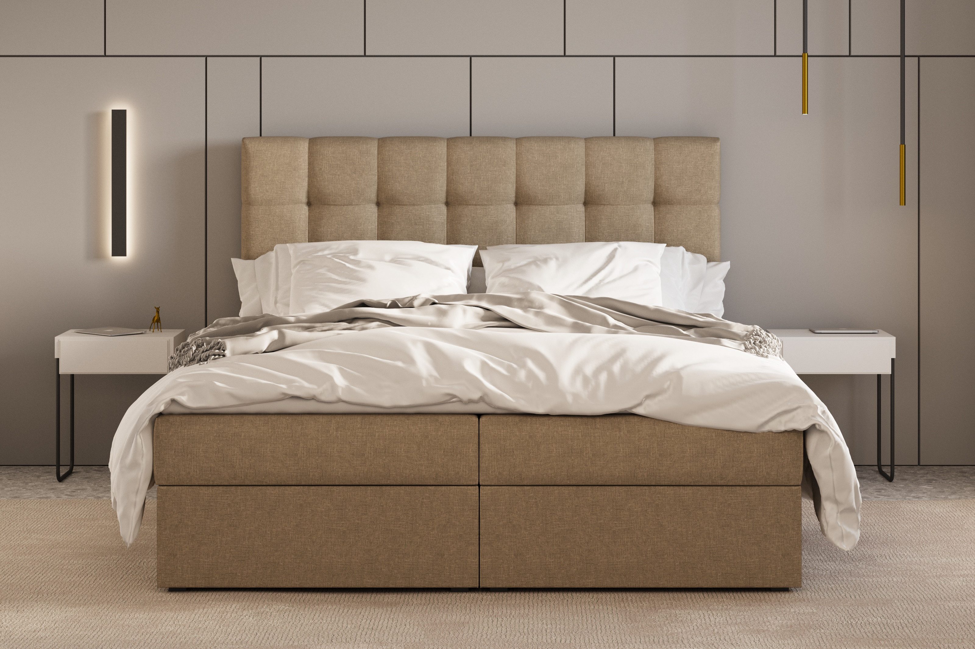 MOEBLO Boxspringbett Bett 05 (Polsterbett Kontinentalbett, günstig online kaufen