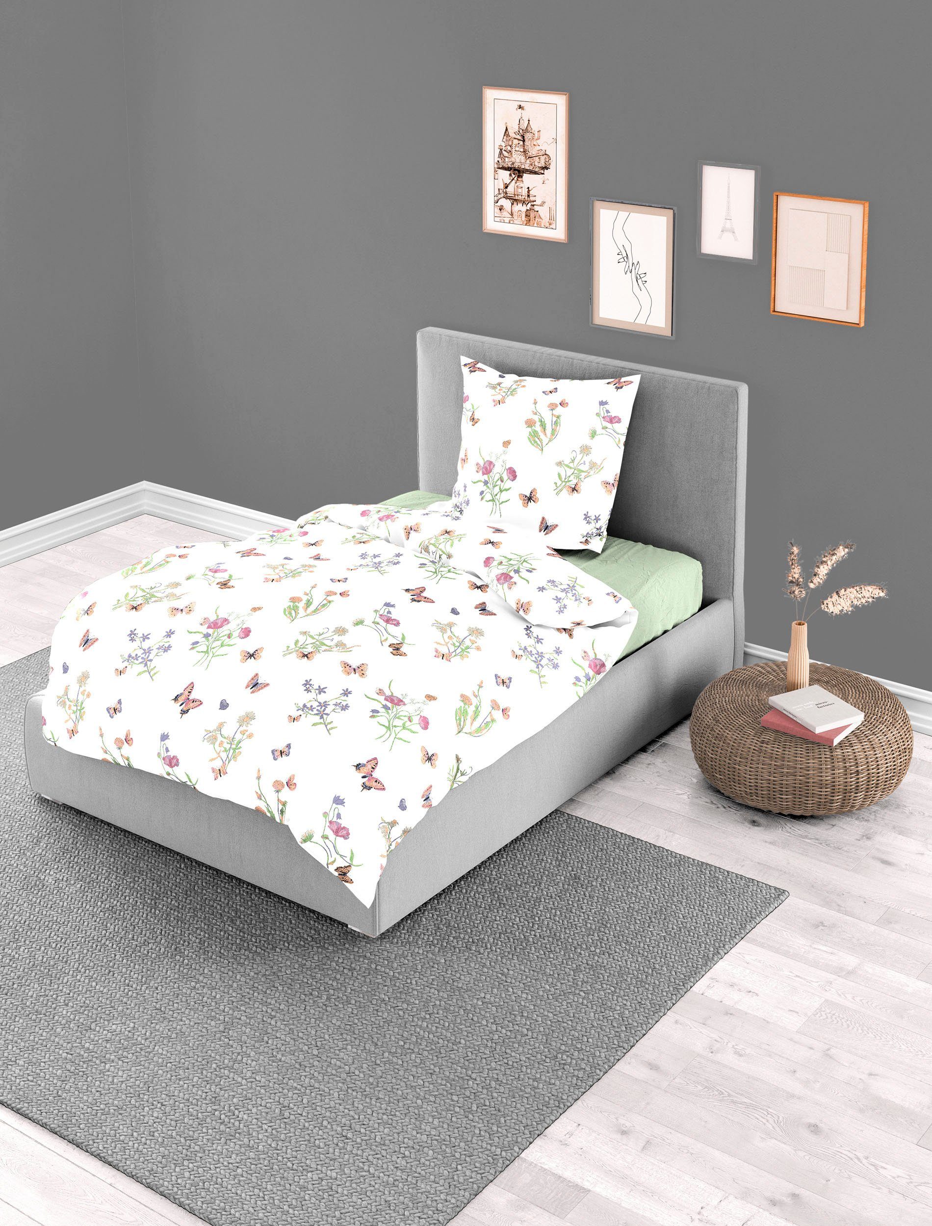 BIERBAUM Bettwäsche 6117, Mako-Satin, 2 teilig, günstig online kaufen