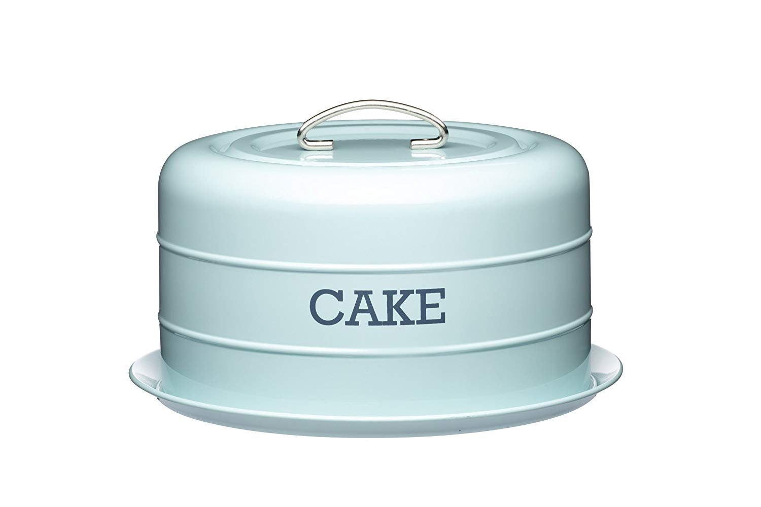 Kitchencraft Aufbewahrungsbox KitchenCraft Kuchenbehälter Tortenglocke Kuchenbox Vintage blau