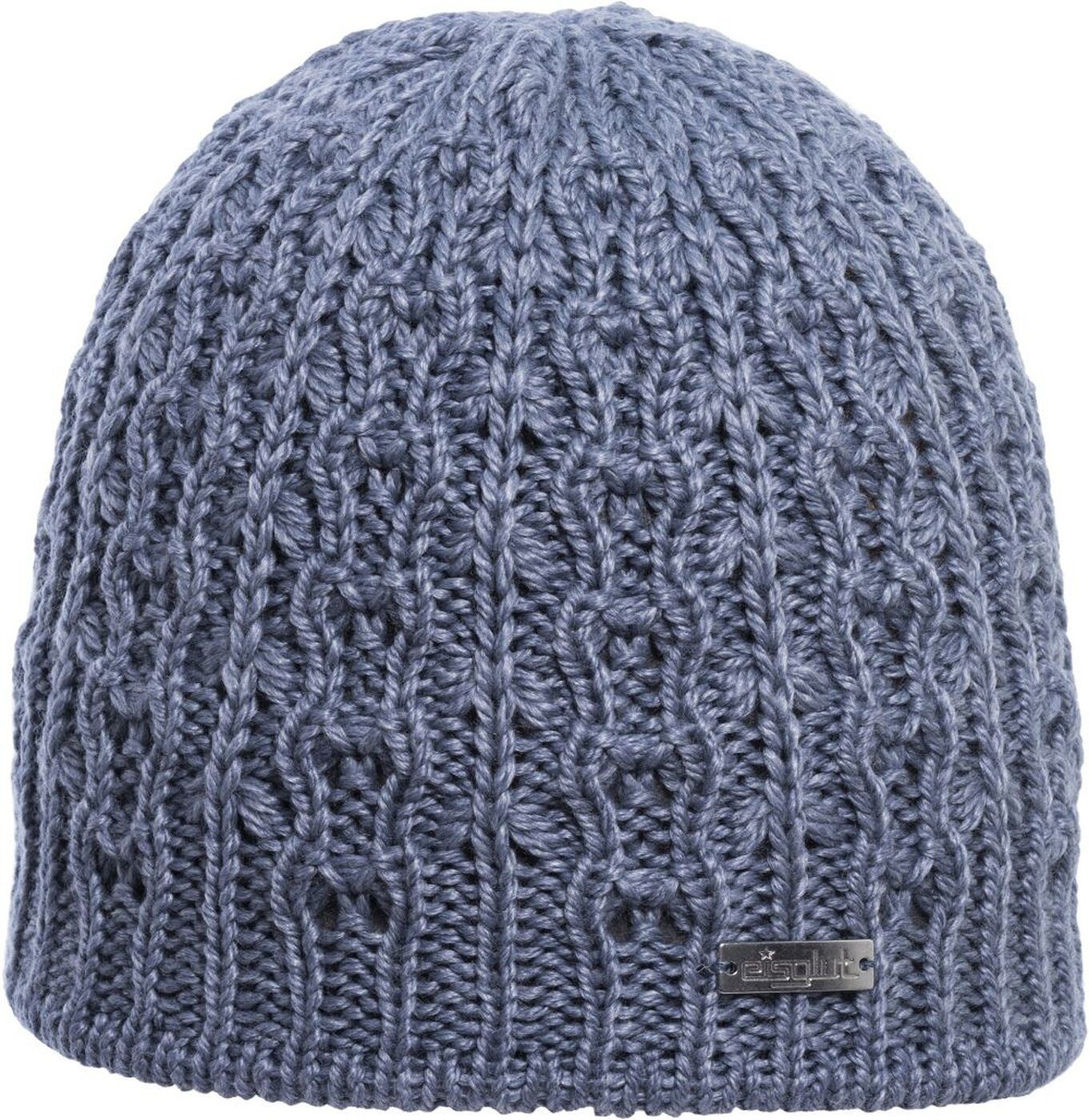 Eisglut Women's Lilly Knitted Hat - Warm Beanie With Faux Fur Bobble, Made In Germany