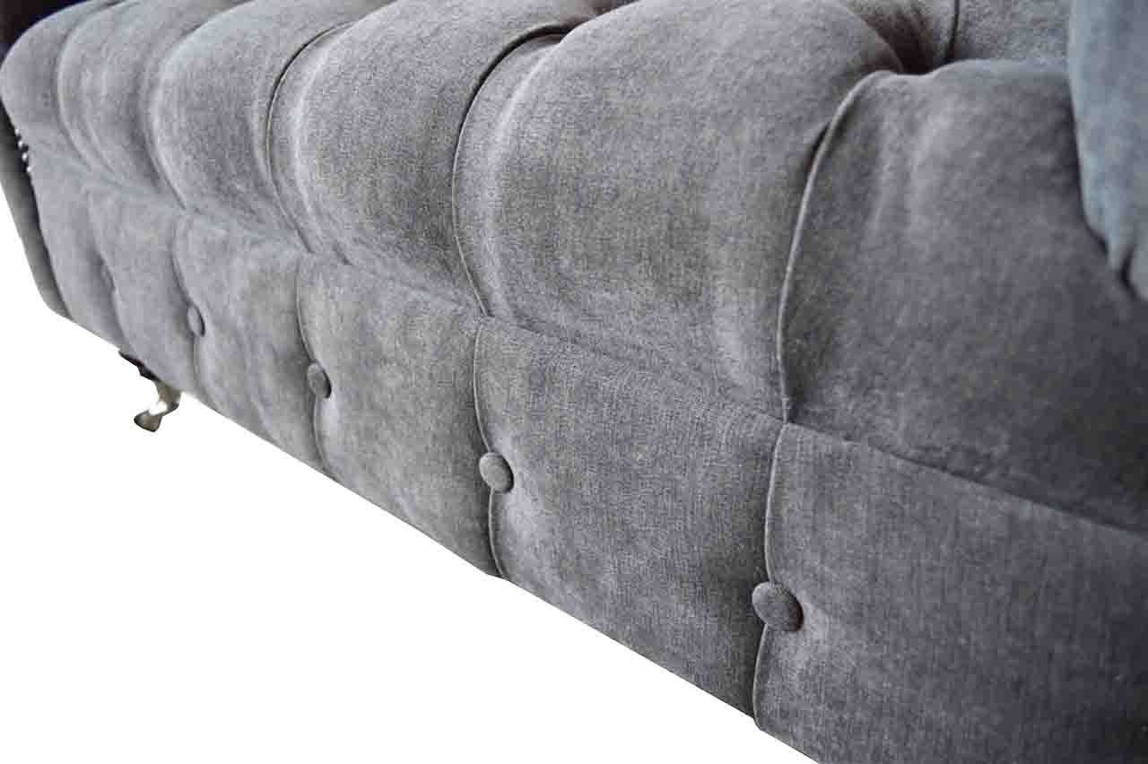 JVmoebel Chesterfield In Sofa Europe Sofa Polster Sofas 1.5 Couch Polster, Sitzer Made Design Sitz