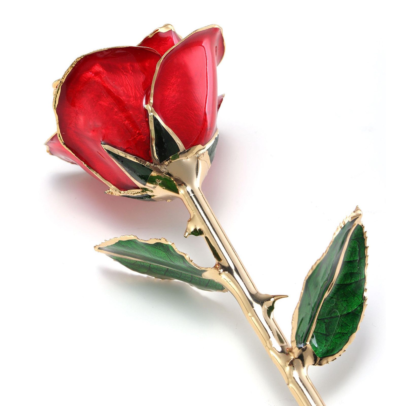 Kunstblume Kunstblume Ewige Rose in Geschenkbox, echte konservierte Rose, MOPUEA, Echte Rose konserviert, Goldoptik, Geschenkbox, langlebige Deko