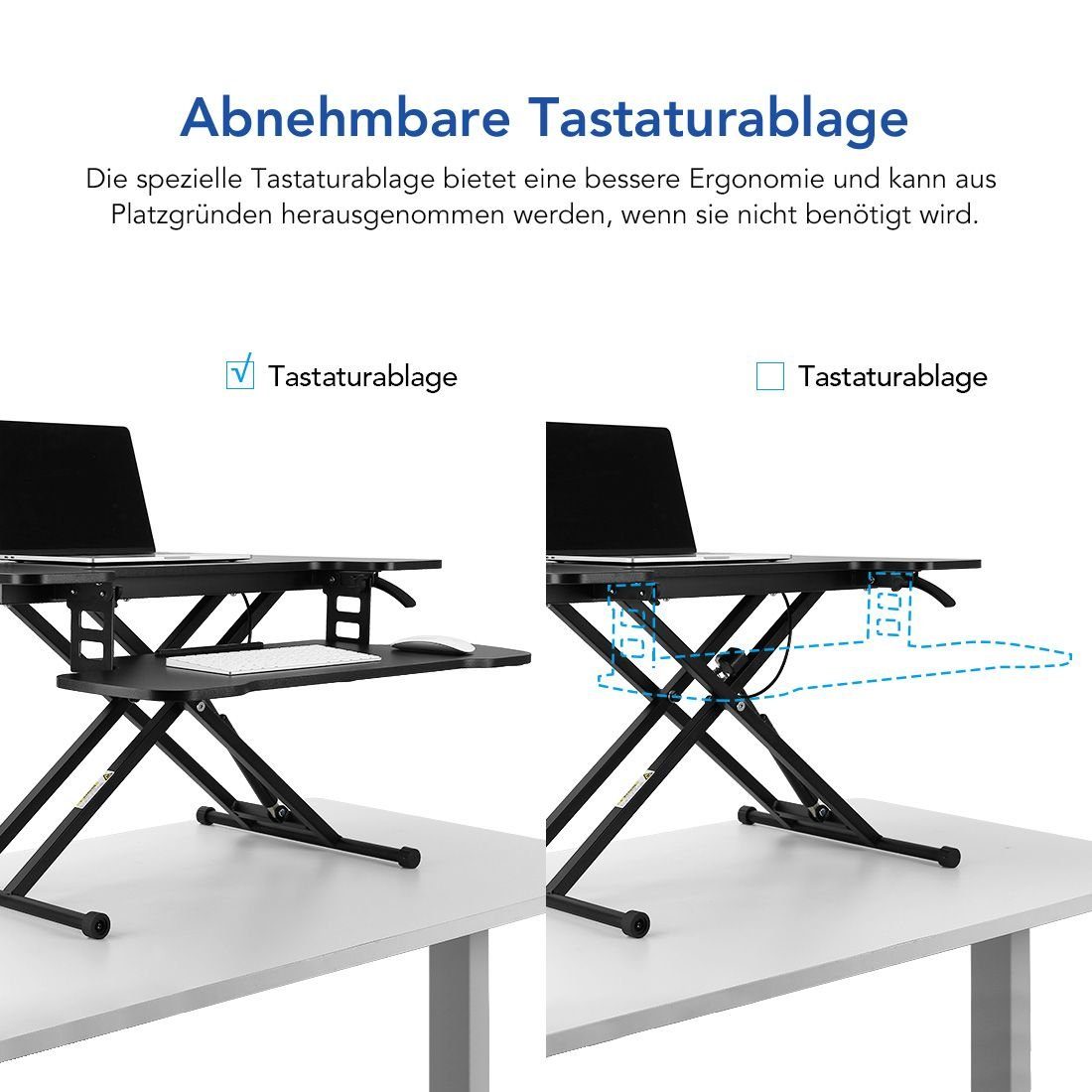 78*48cm, SANODESK Doppelmonitor-Riser Schreibtischaufsatz, M18M, Computertisch Schreibtischaufsatz