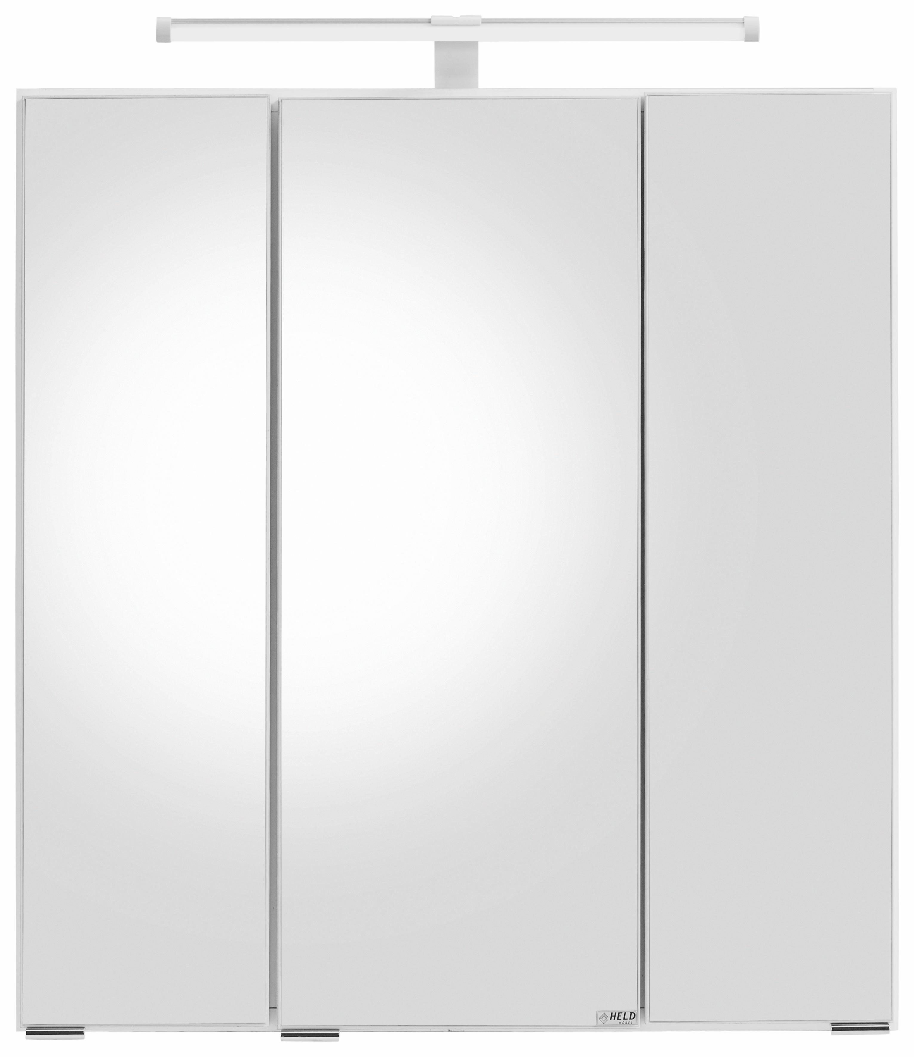 HELD MÖBEL Spiegelschrank mit weiß weiß Portofino LED-Beleuchtung 