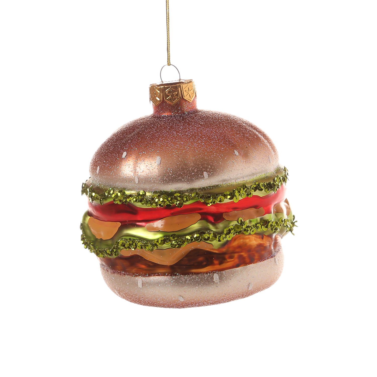MARELIDA Christbaumschmuck Weihnachtsbaumschmuck Hamburger Fast Burger 10cm Baumhänger Food H
