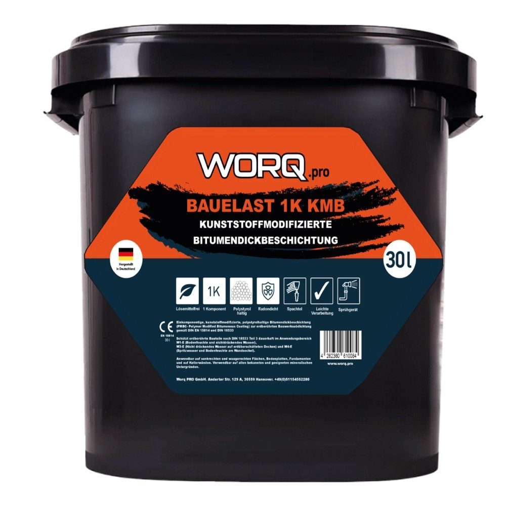 Worq.Pro Dach- und Sockelfarbe kunststoffmodifizierte K Dickbeschichtung 1