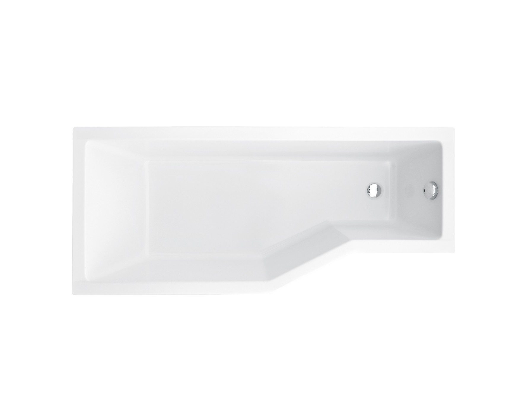 KOLMAN Badewanne Eckbadewanne Integra 150x75, (Links/Rechts), Ablaufgarnitur & Füße GRATIS