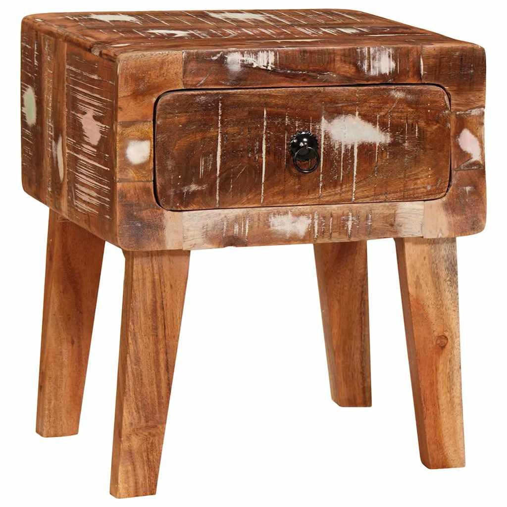 vidaXL Beistelltisch Beistelltisch Braun 40 x 32 x 46 cm Massives upgecyceltes Holz (1-St)