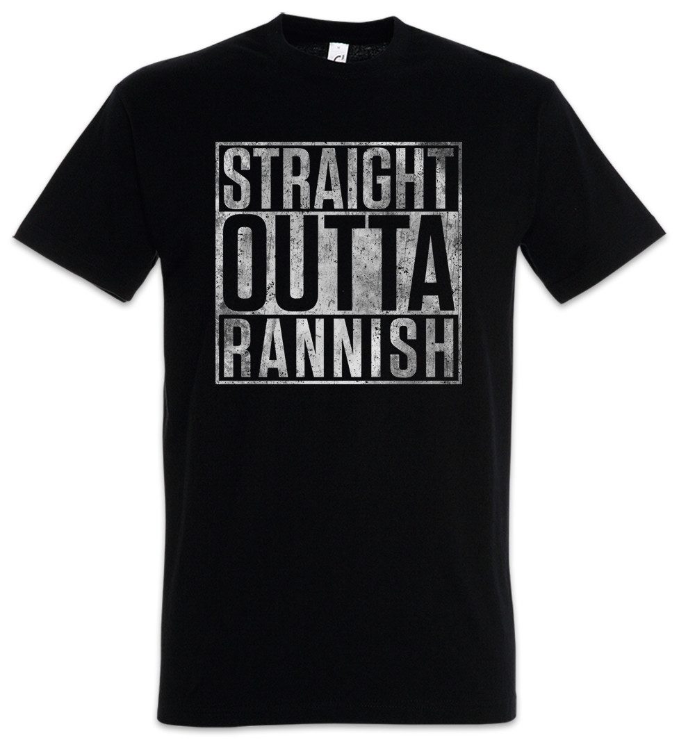Urban Backwoods Print-Shirt Straight Outta Rannish Herren T-Shirt The Kingkiller Books Fantasy (1-tlg) Chronicle Kvothe Die Königsmörder