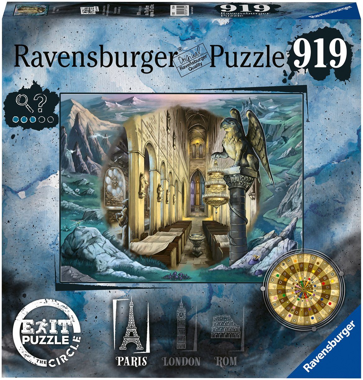 Ravensburger Puzzle Exit: the Circle weltweit - schützt - Paris, 919 Europe, Puzzleteile, in Made FSC® Wald in
