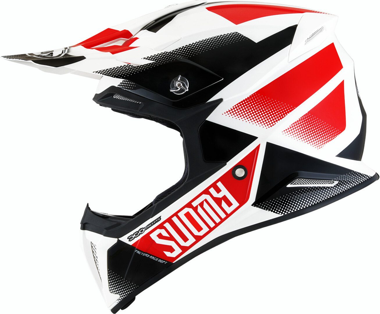 Suomy Motocrosshelm X-Wing Grip Motocross Helm, Notfallsystem-Polsterung (EQRS)
