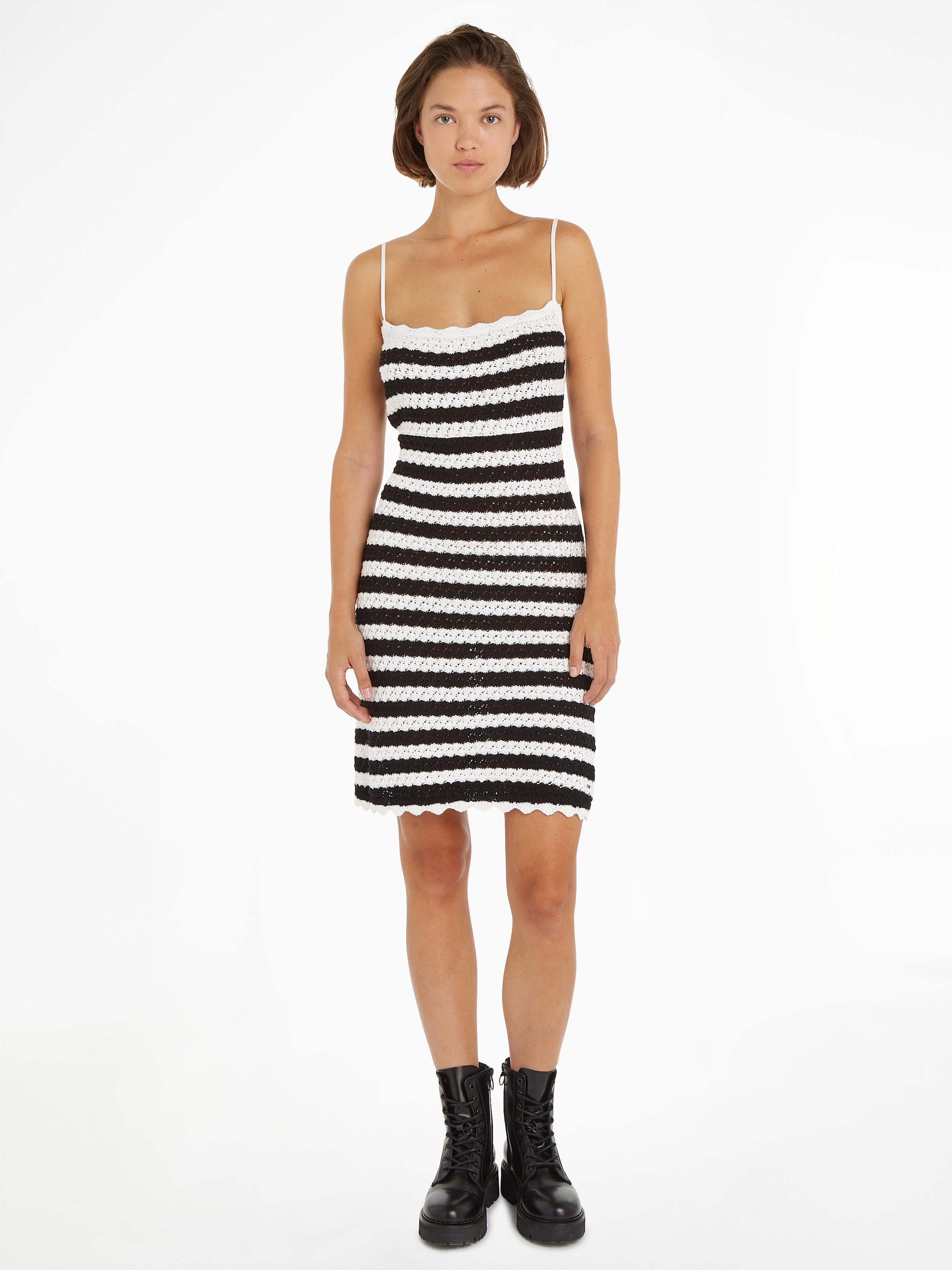 Tommy Jeans Spaghettikleid TJW CROCHET STRIPE günstig online kaufen