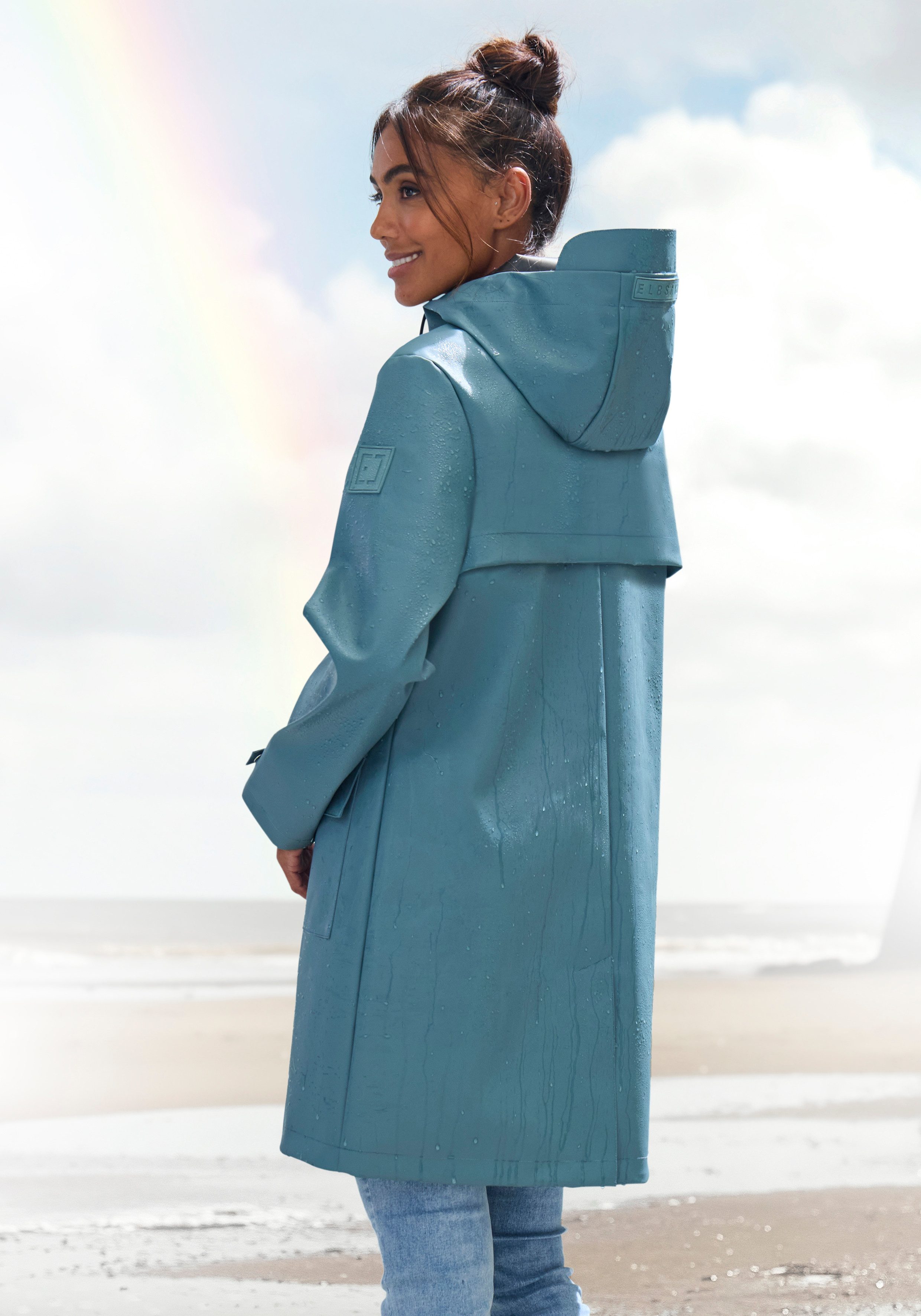 Elbsand Regenjacke Mesh-Einsatz unter der Rückenpasse für ausreichende Belü günstig online kaufen