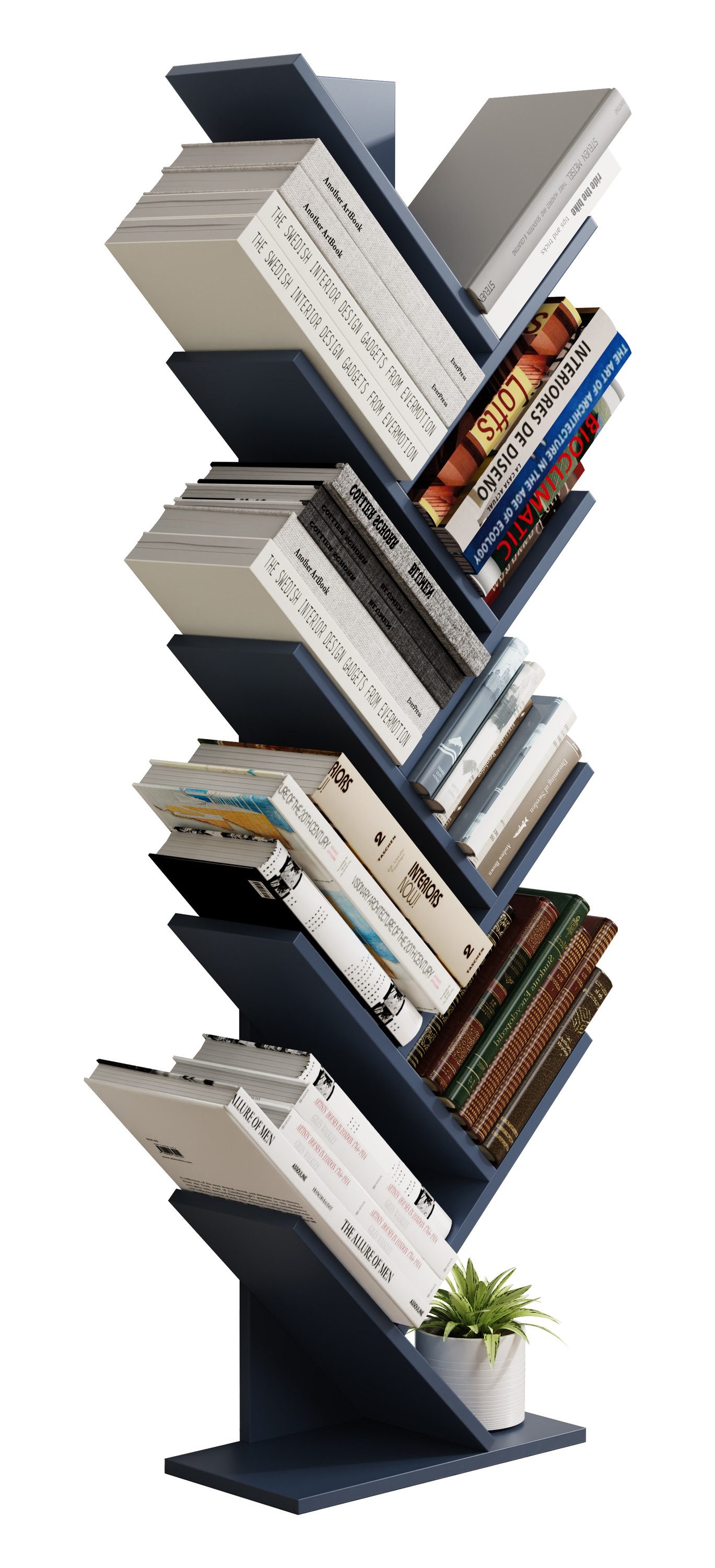 VCM Standregal Holz Aufbewahrung Stand Regal Bücher Nulis XL günstig online kaufen