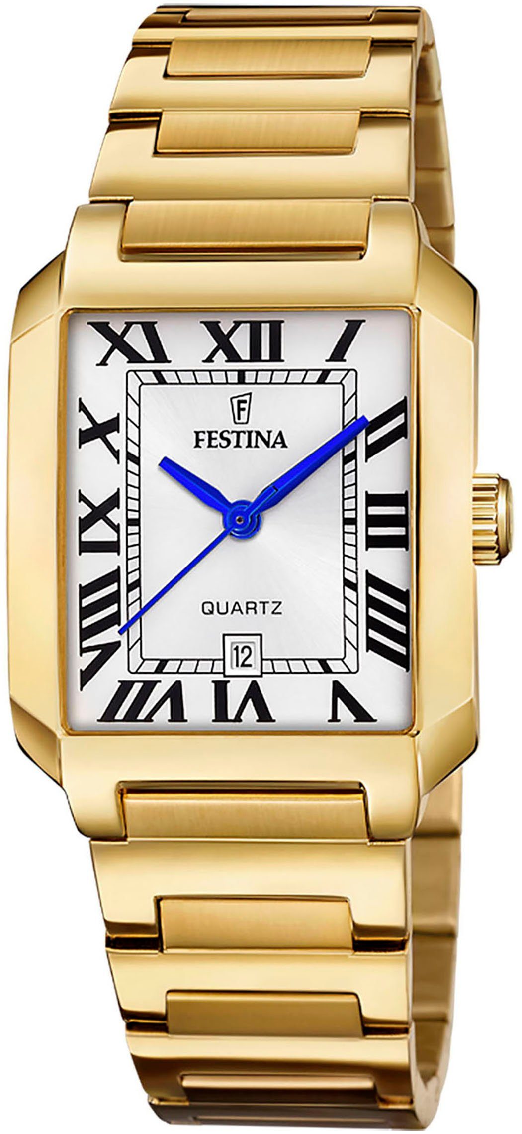 Festina Quarzuhr On The Square F20680/1, Armbanduhr, Damenuhr, Edelstahlarm günstig online kaufen