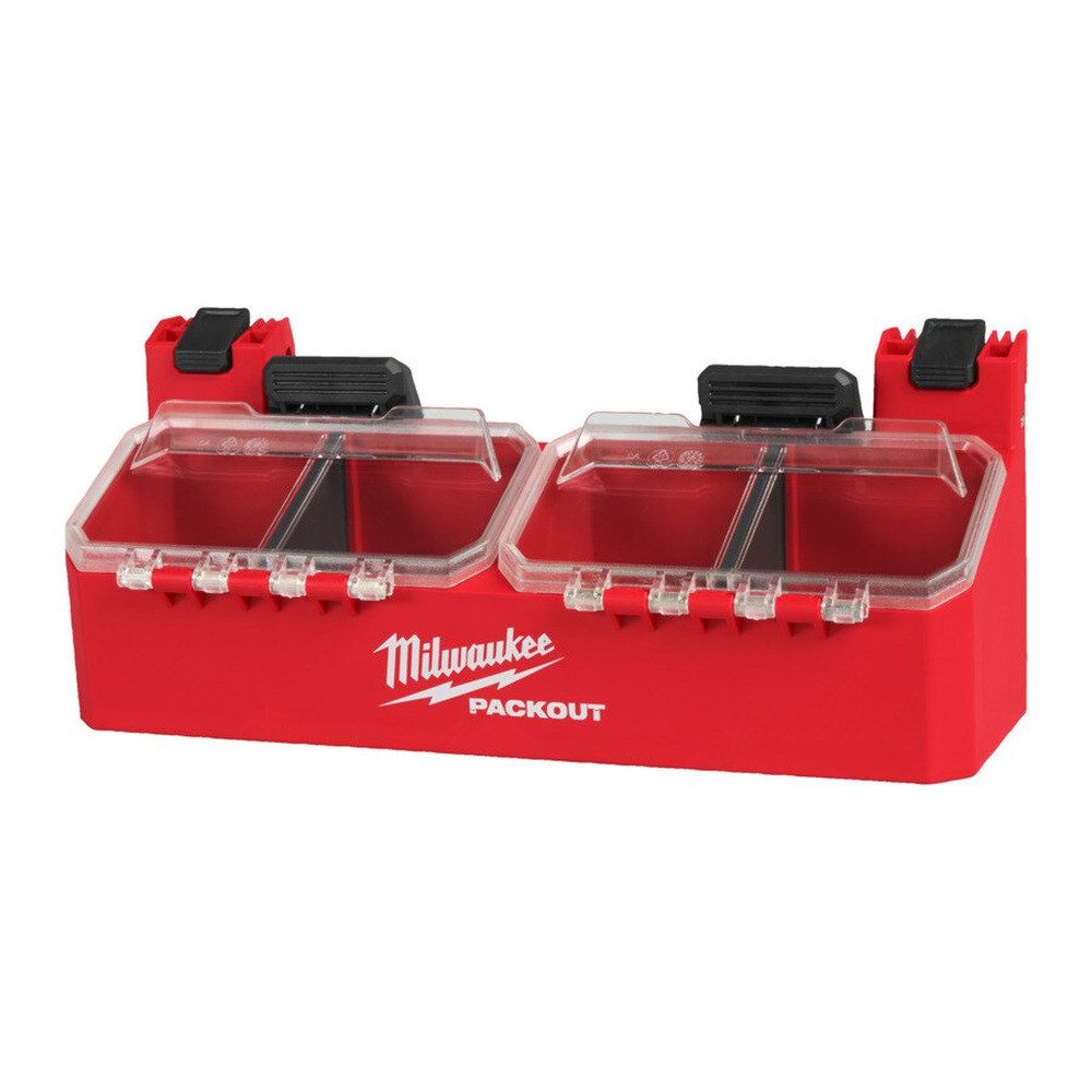 Milwaukee Werkzeughalter MILWAUKEE BEHÄLTER MIT 2 FÄCHERN FÜR PACKOUT!" BOXEN