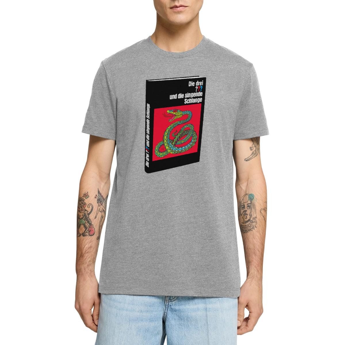 T-Shirt Die Drei Fragezeichen und die singende Schlange Buch Männer Premium T-