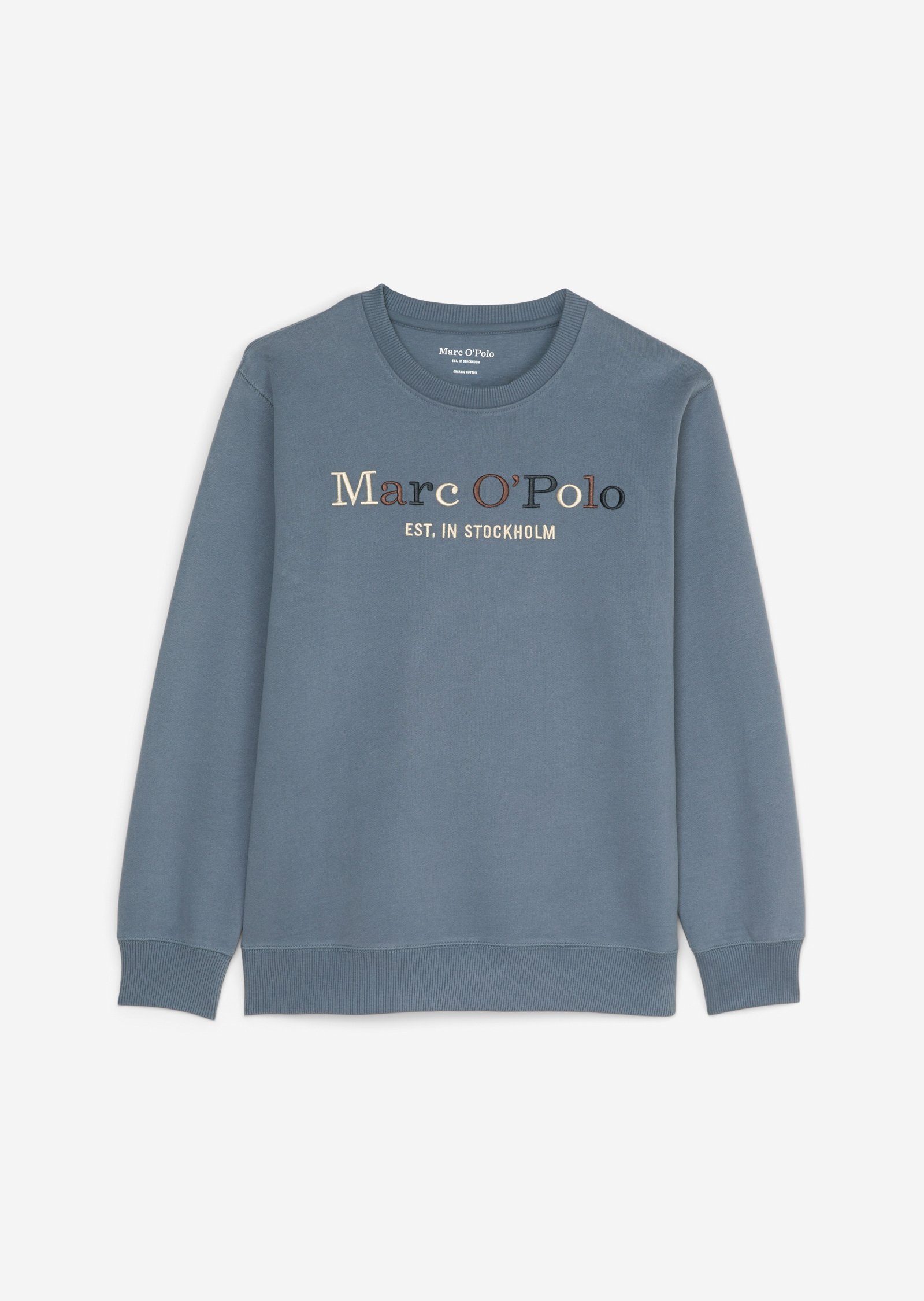 Marc O'Polo Sweatshirt aus Bio-Baumwolle dunkelblau
