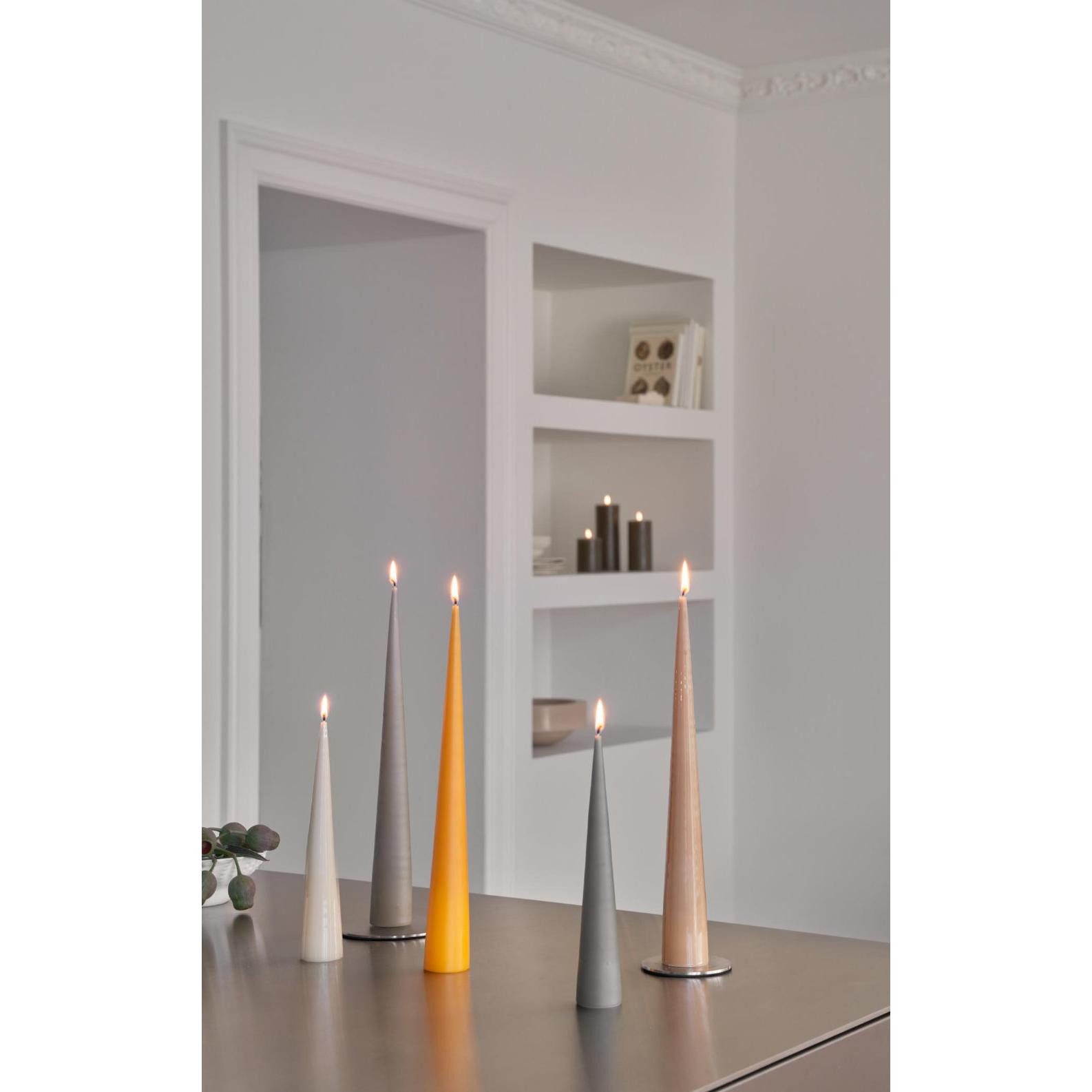 ester & erik Tafelkerze Kegelkerzen Set Cone Candle Pure White (37cm) (2-teilig)