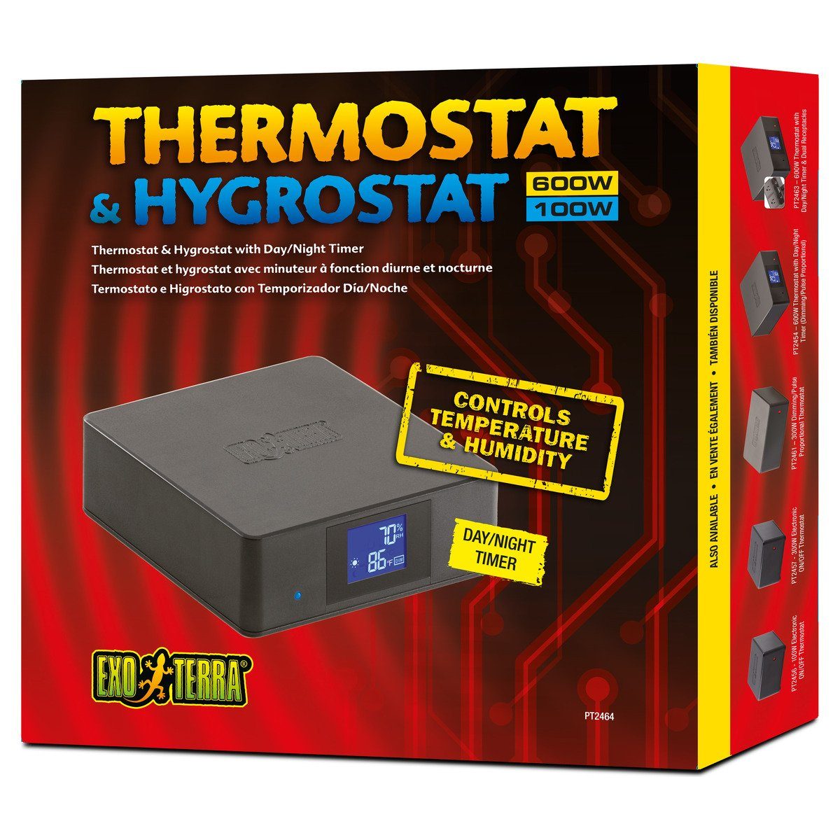 Exo Terra Terrarium-Klimasteuerung Thermostat & Hygrostat mit Timer