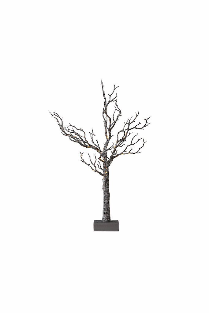 Sirius Home A/S LED Baum Tora Tree beschneit braun, LED fest integriert, warmweiß