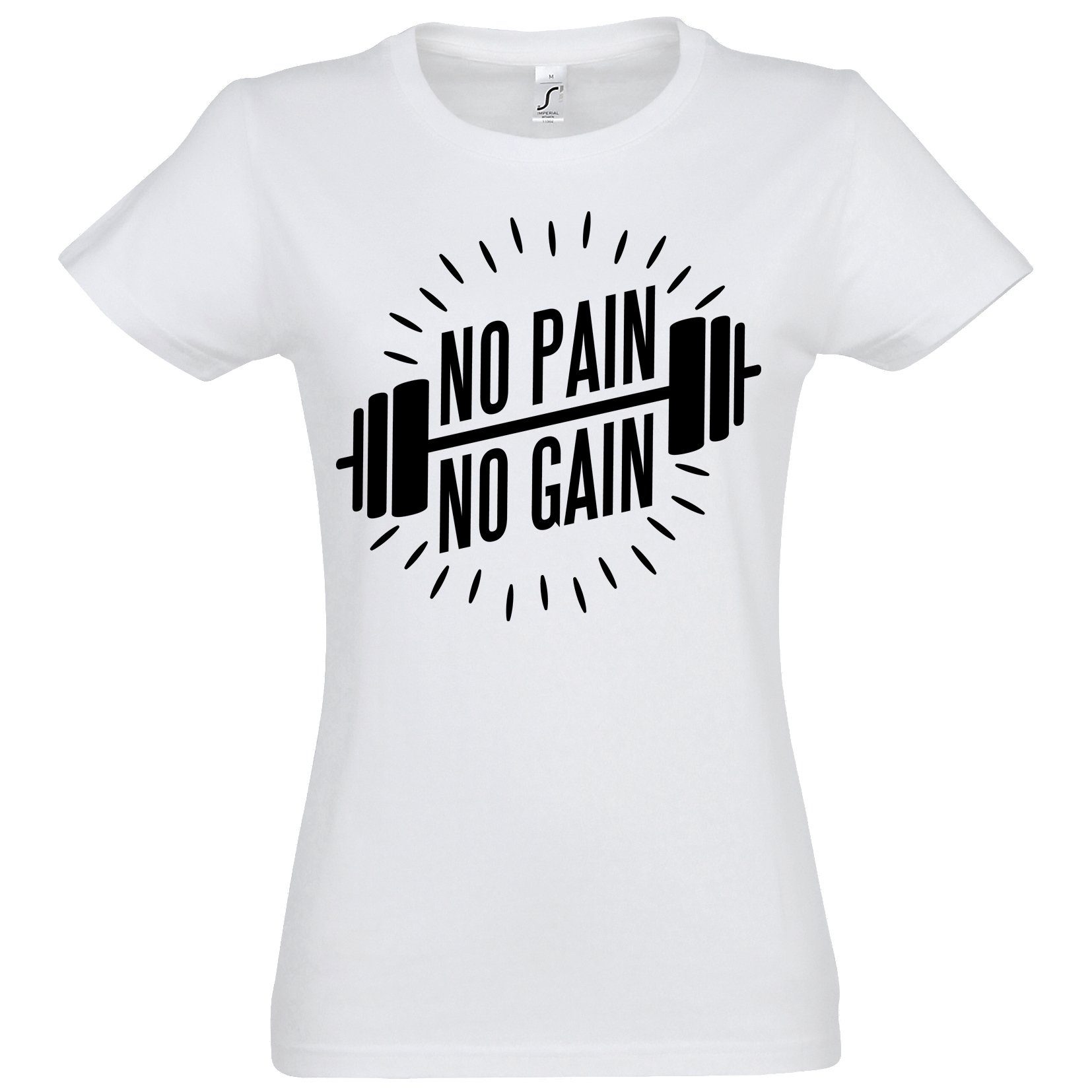 Youth Designz T-Shirt No Pain No Gain Damen Shirt mit trendigem Sport Print