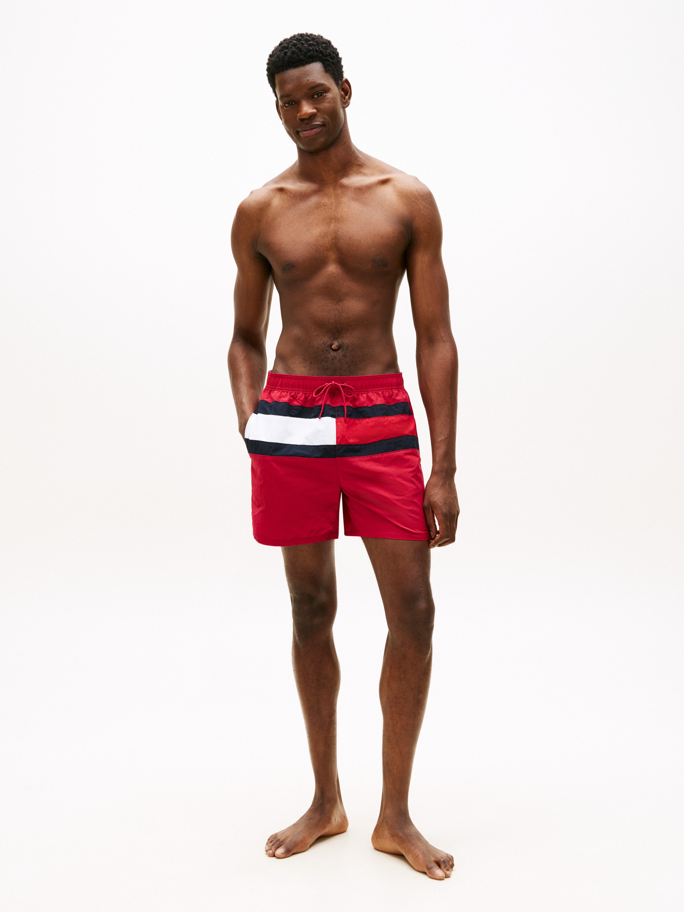 Tommy Hilfiger Swimwear Badeshorts MEDIUM DRAWSTRING mit großem Logo