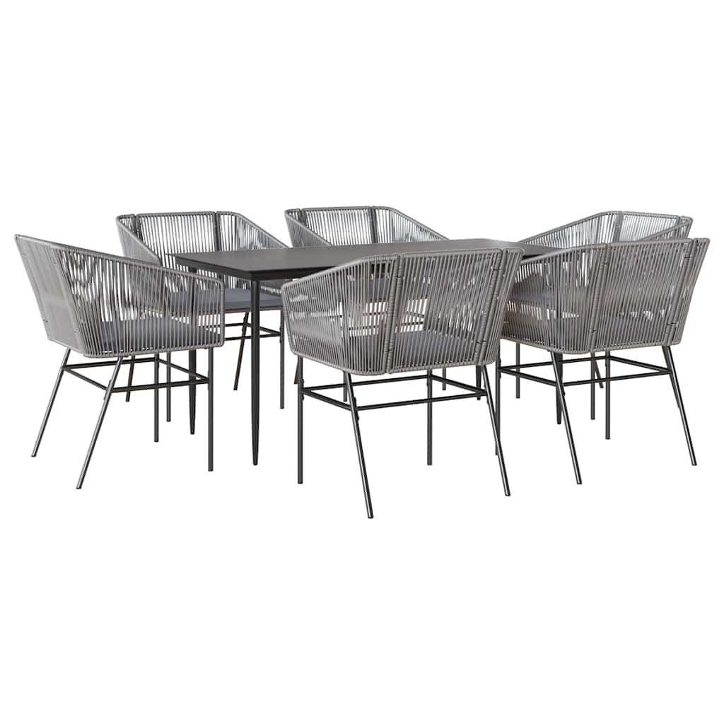 vidaXL Garten-Essgruppe 7-tlg. Garten-Essgruppe mit Kissen günstig online kaufen