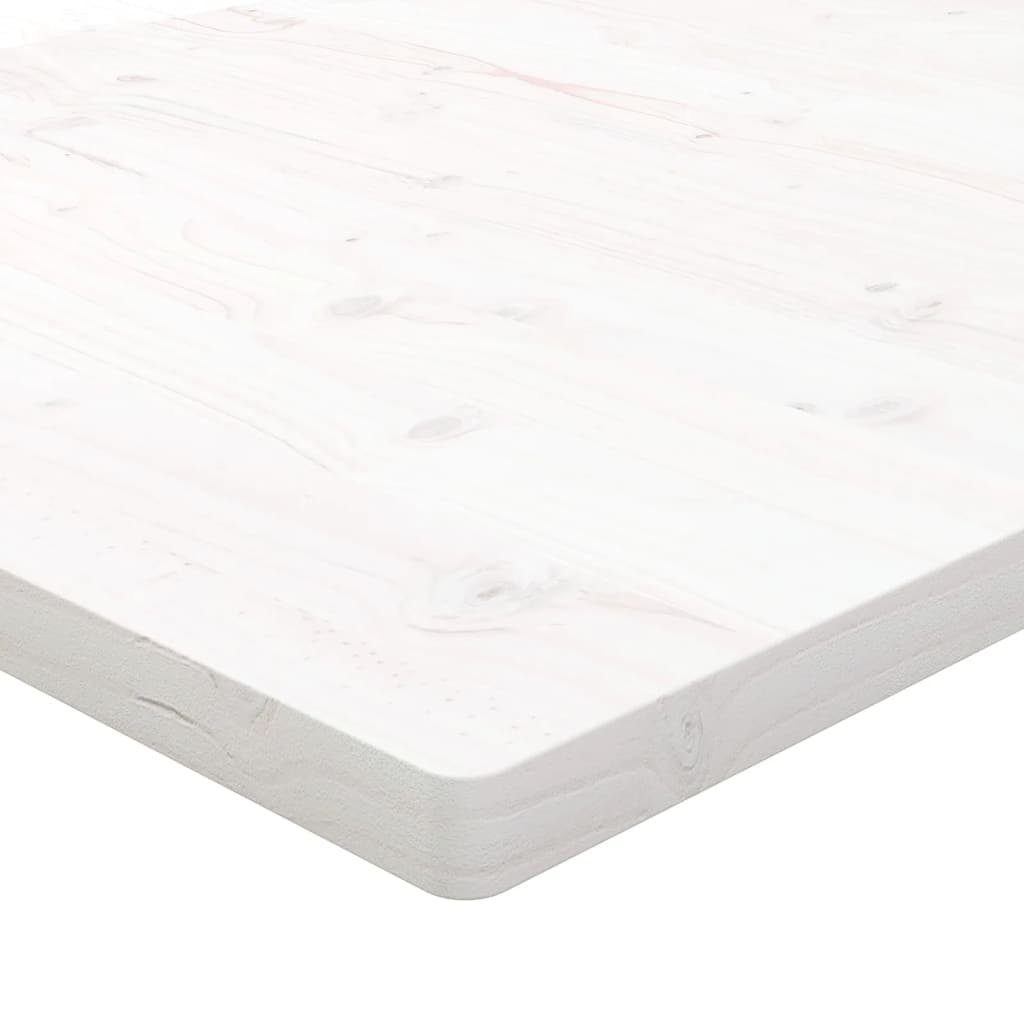 Weiß Quadratisch 70x70x2,5 Kiefer (1 Tischplatte St) Massivholz cm furnicato