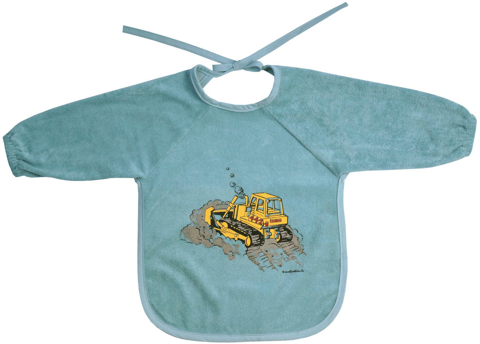 Wörner Lätzchen Planierraupe eisblau, (1-St), mit Ärmeln, beschichtet, schützt vor durchnässen