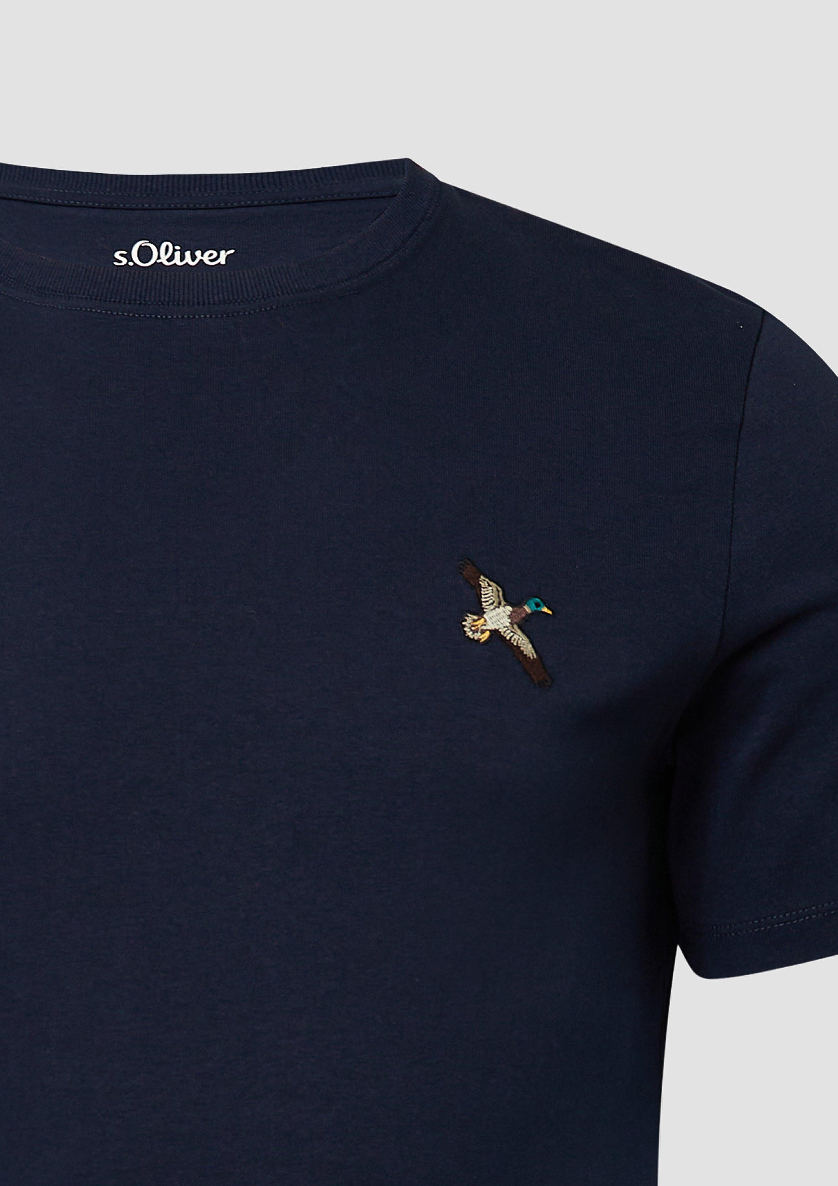 s.Oliver Kurzarmshirt Heavy Jersey T-Shirt mit günstig online kaufen