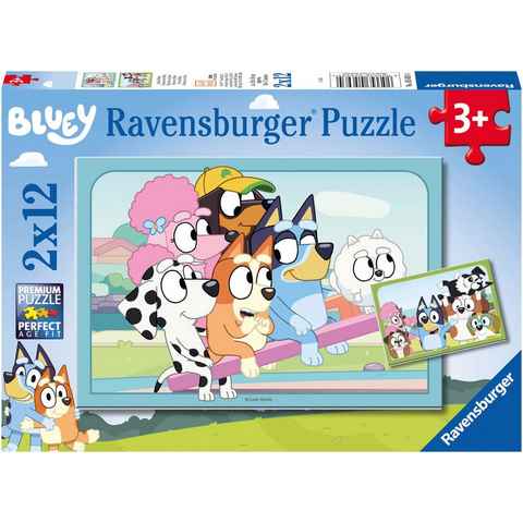 Ravensburger Puzzle Spaß mit Bluey, 24 Puzzleteile, Made in Europe, FSC® - schützt Wald - weltweit