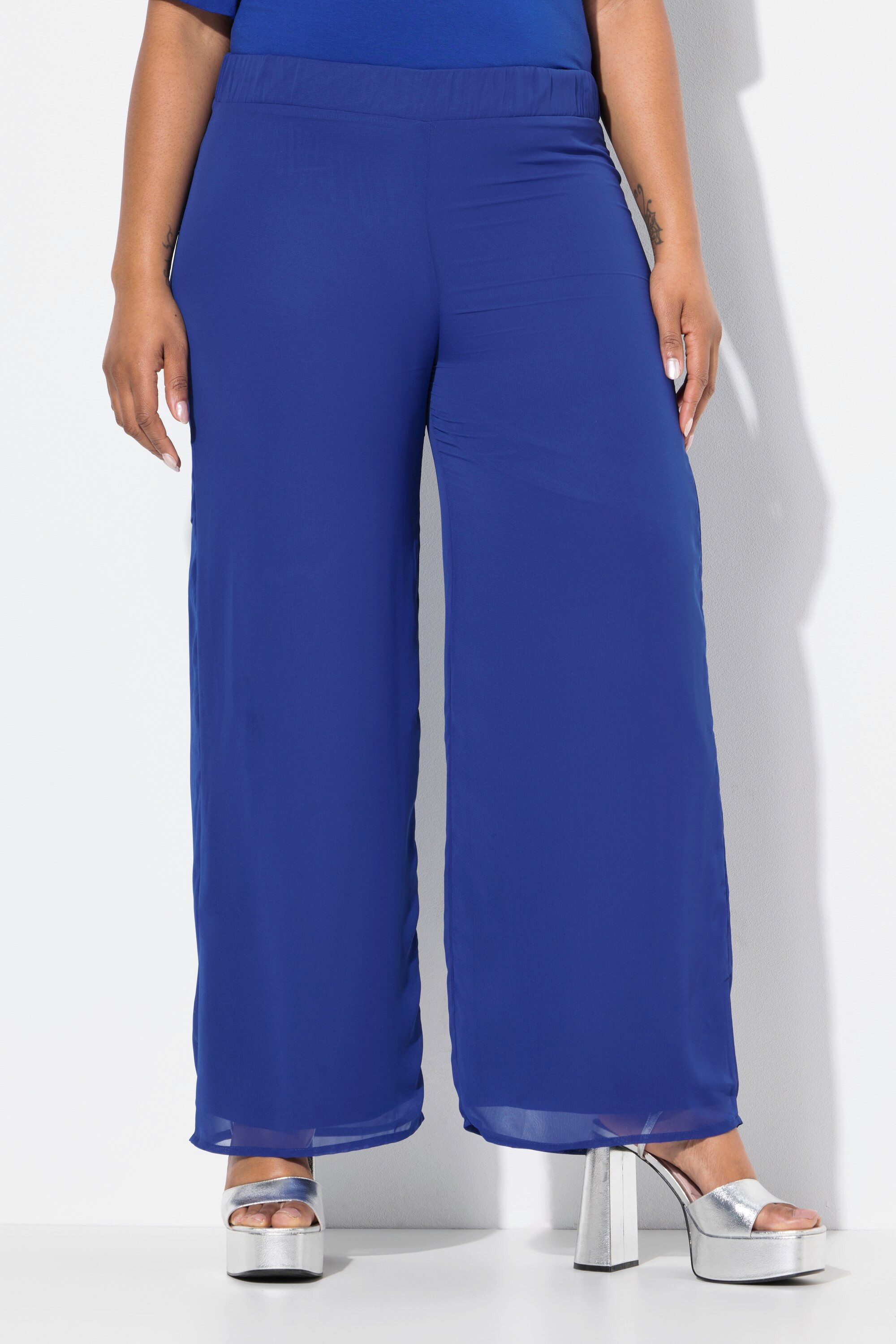 Ulla Popken Schlupfhose Chiffonhose doppellagig weites günstig online kaufen