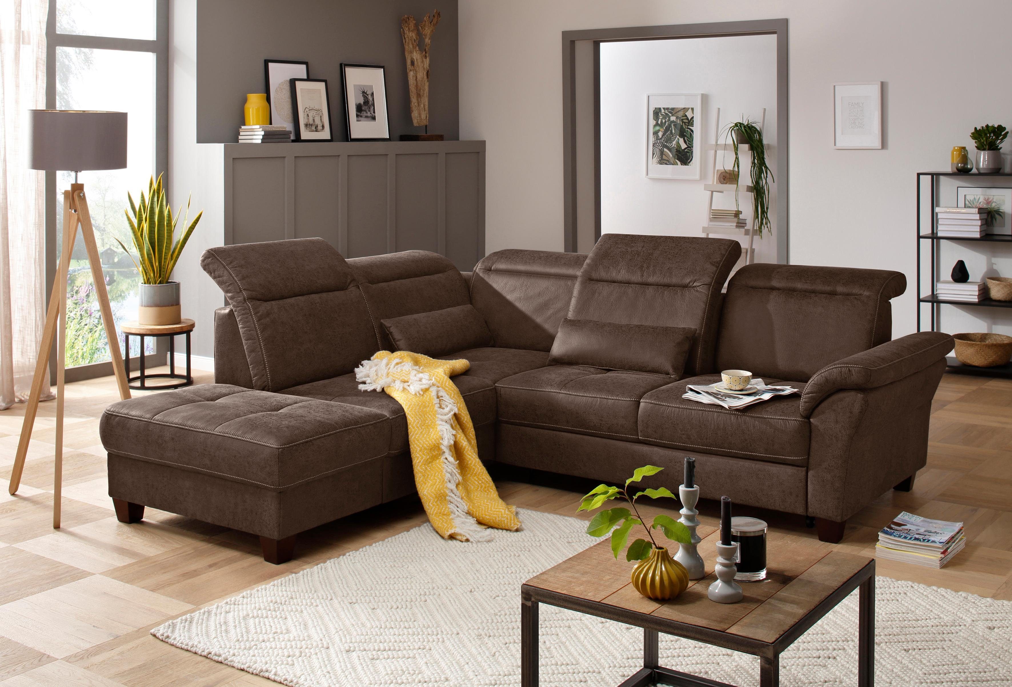 Home affaire Ecksofa Solvei L-Form, wahlweise günstig online kaufen