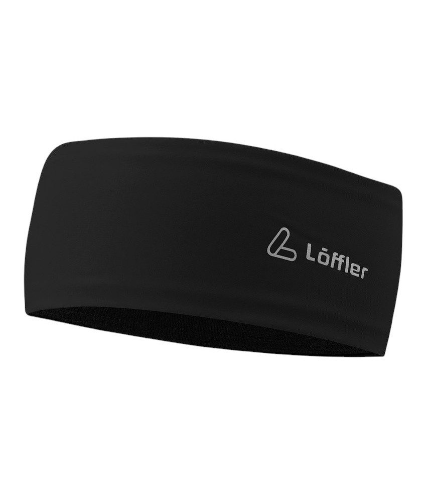 Löffler Stirnband Mono Headband (wärmeisolierend, hochelastisch) schwarz