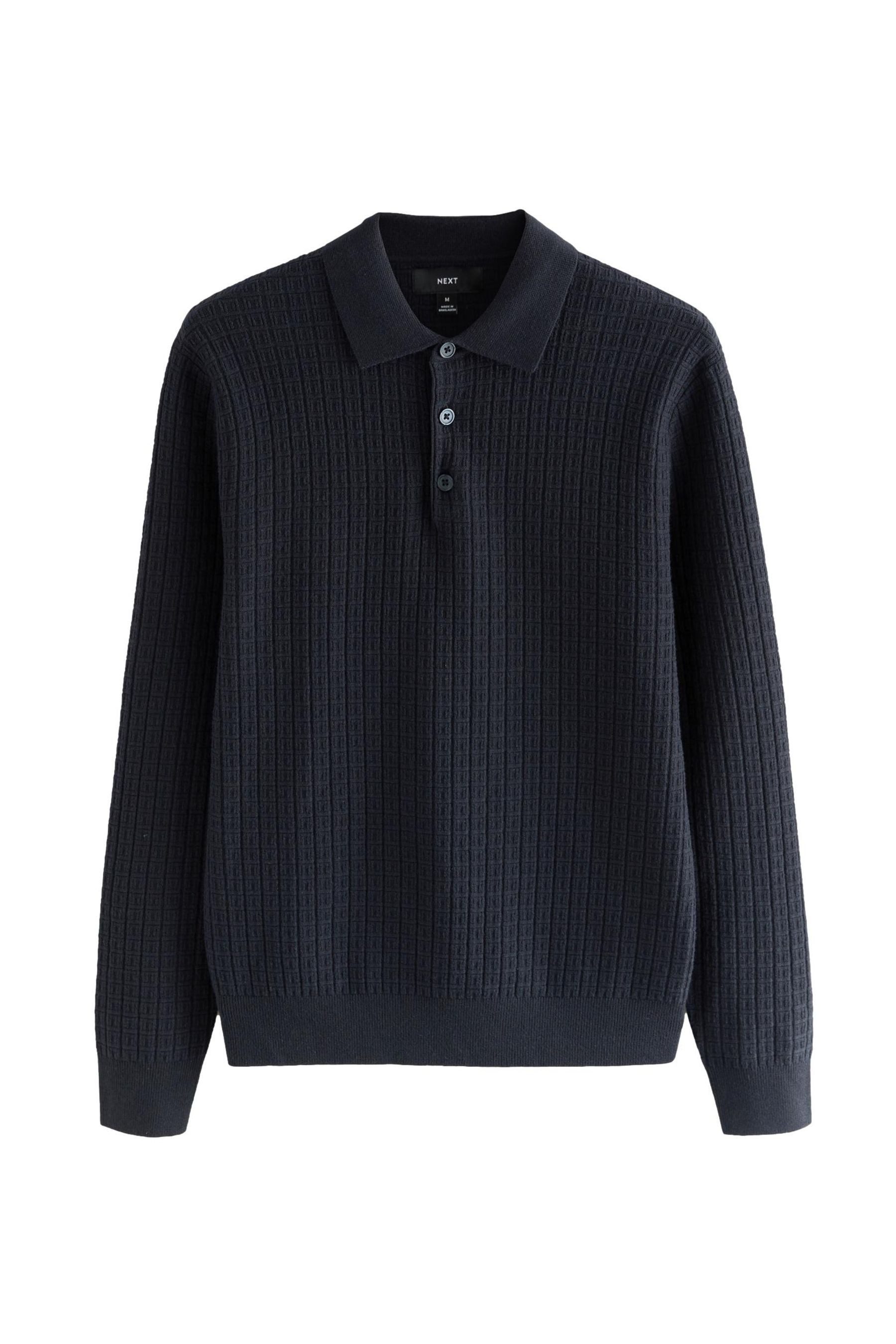 Next Langarm-Poloshirt Regular Fit Essential Poloshirt aus Strick (1-tlg) günstig online kaufen