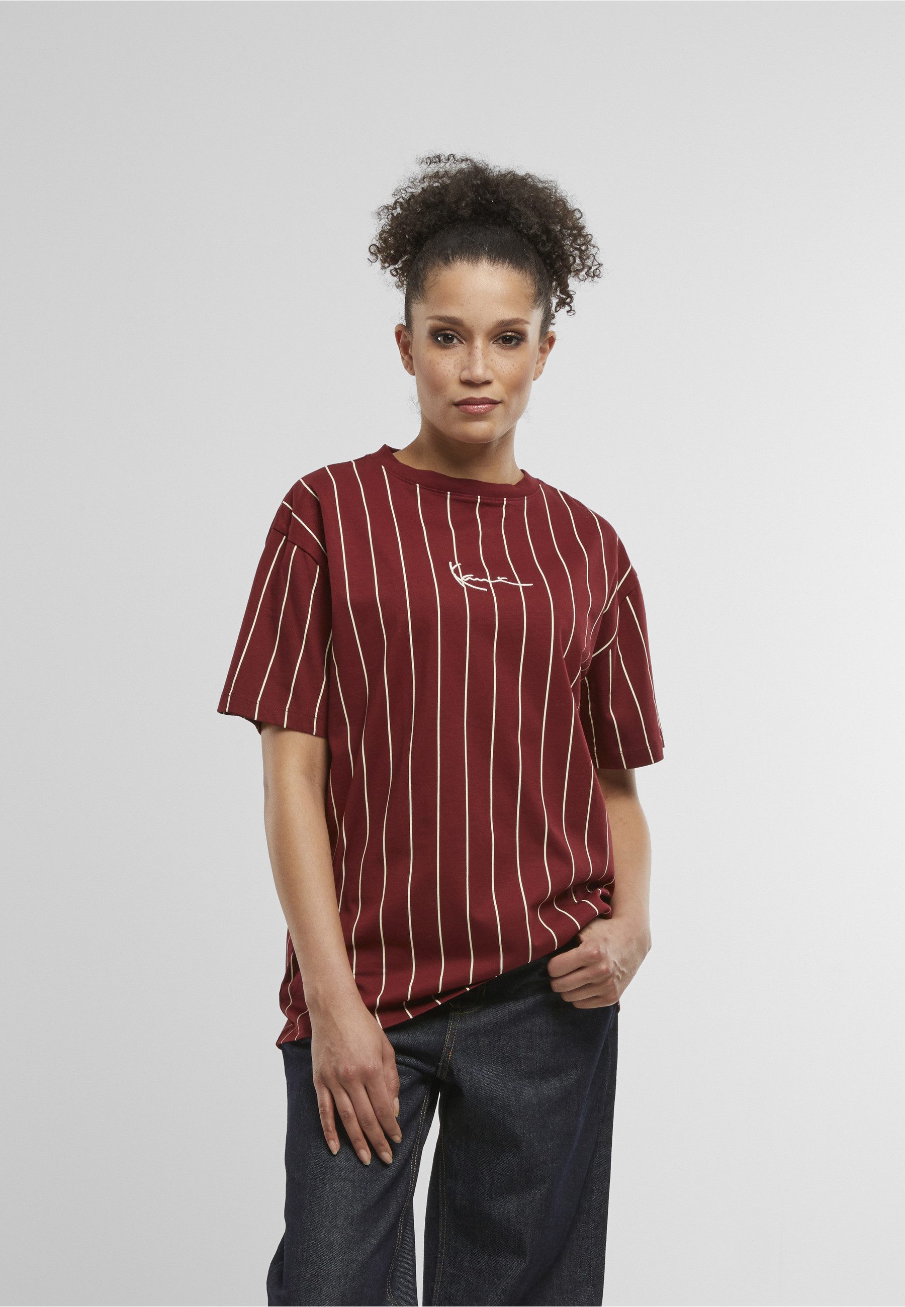 Karl Kani T-Shirt Karl Kani Small Signature Essential Pinstripe Os Tee (1-tlg) – Bild 3 von 5