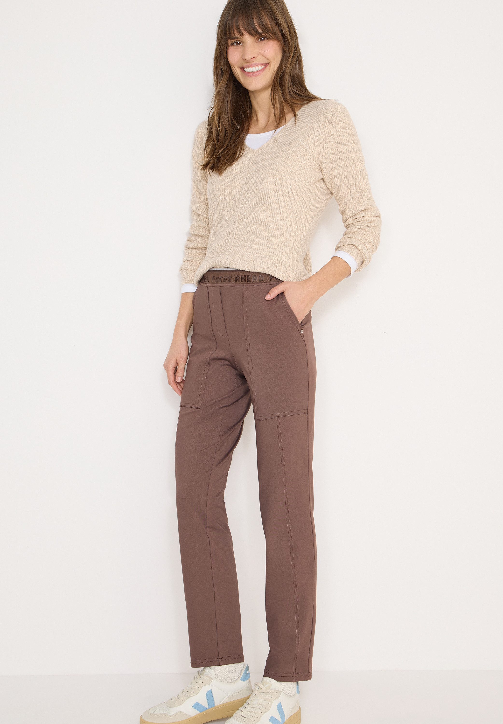 CECIL Stoffhose Style Tracey mit Stretch und elastischem Bund