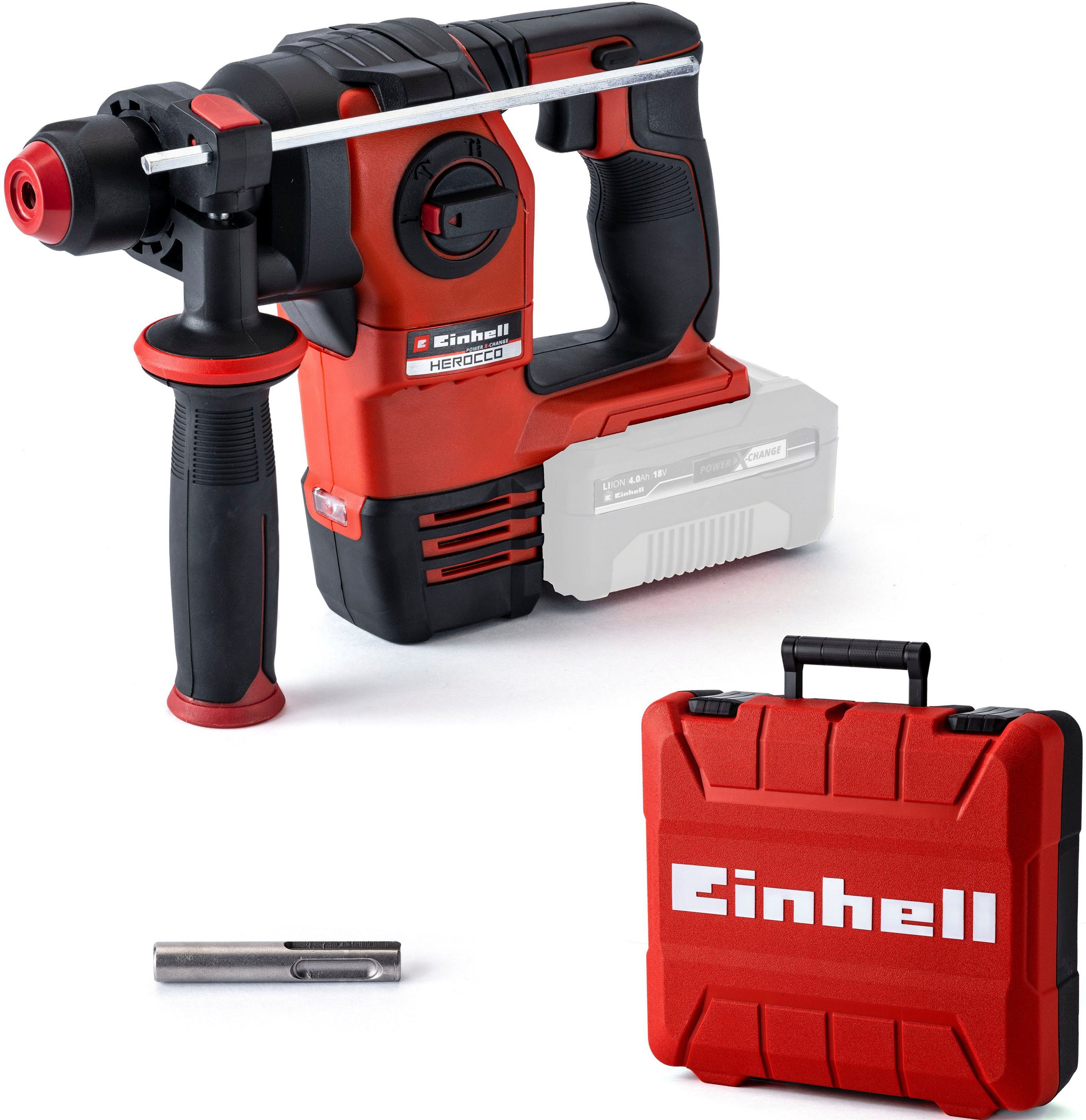 Einhell Akku-Bohrhammer HEROCCO 18/20, max. 1200 U/min, Power X-Change, SDS+, ohne Akku & Ladegerät, inkl. Transportkoffer