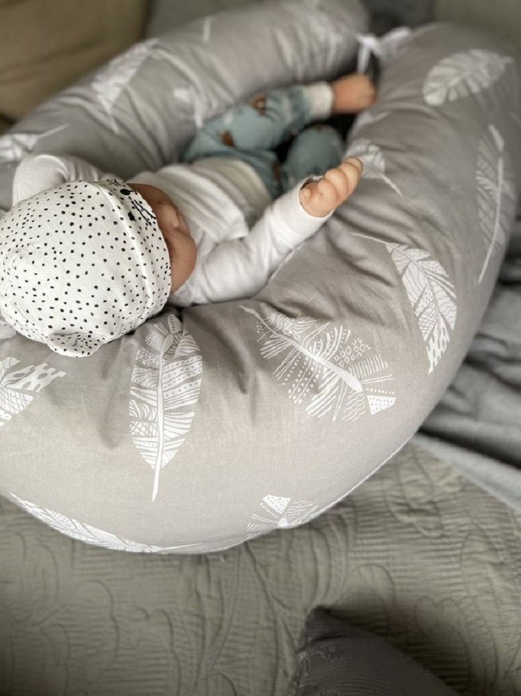 Loolay Stillkissen MINKY/ Baumwolle Seitenschläferkissen GRAU günstig online kaufen